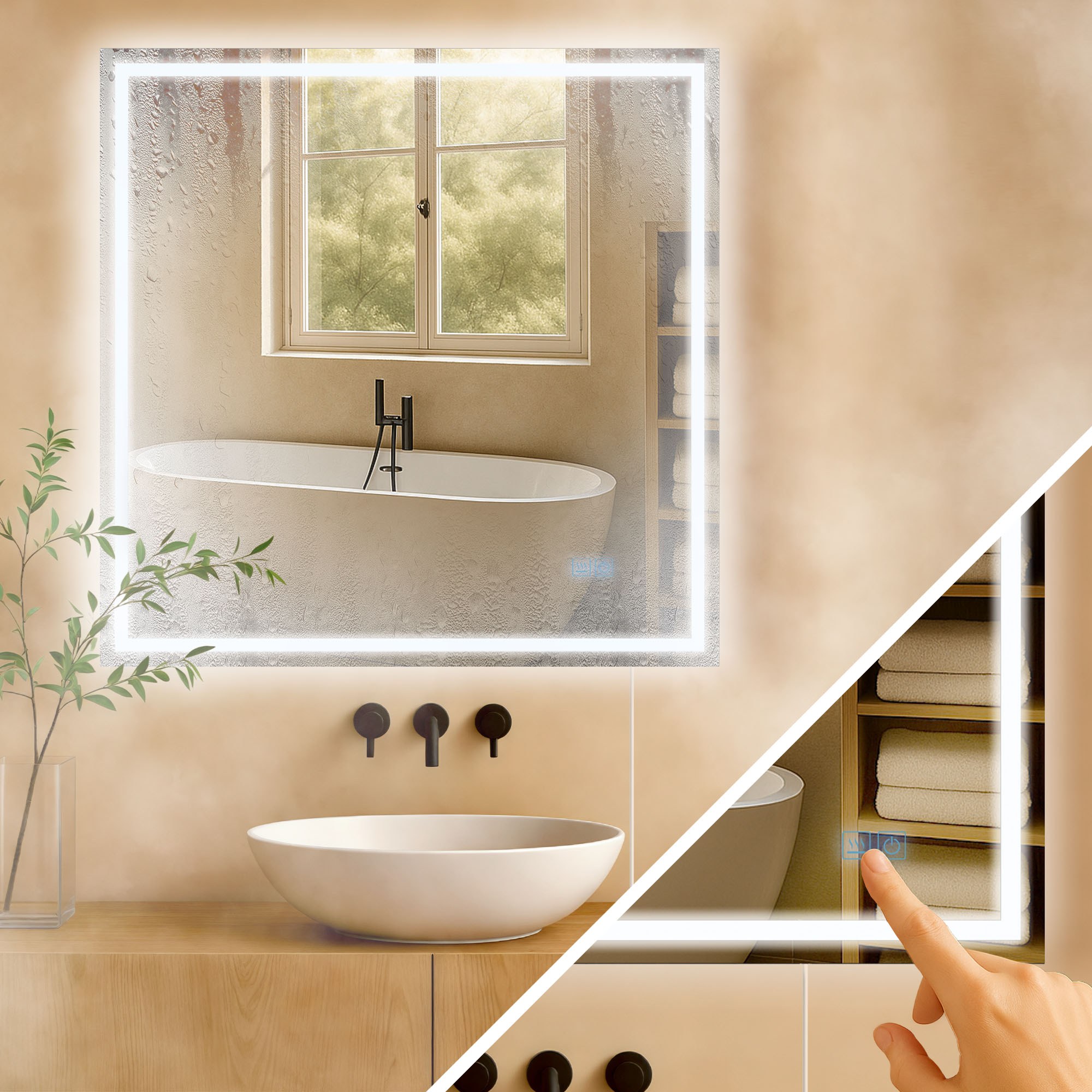 Specchio da bagno Jaffrey