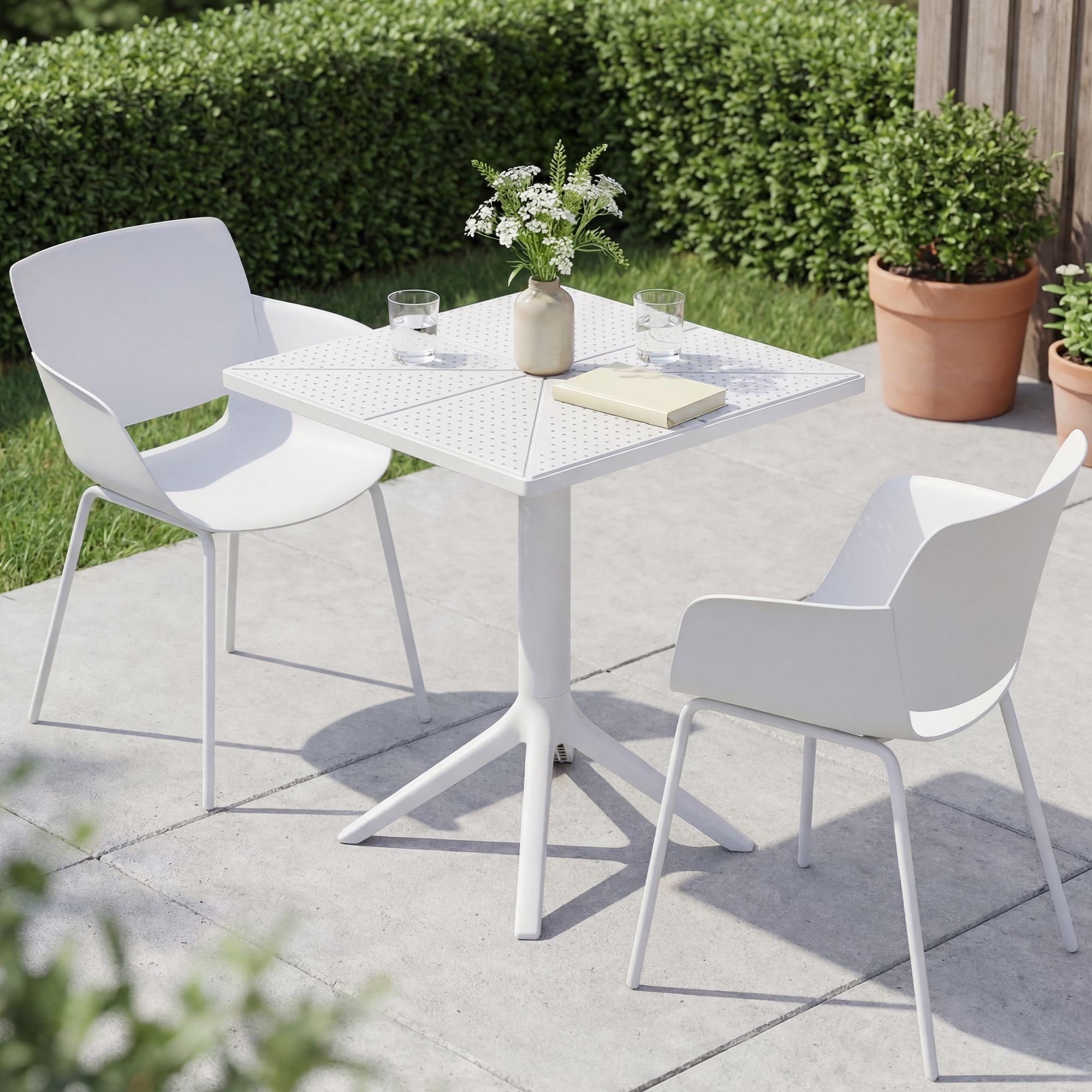 Set da giardino Norva con 2 sedie
