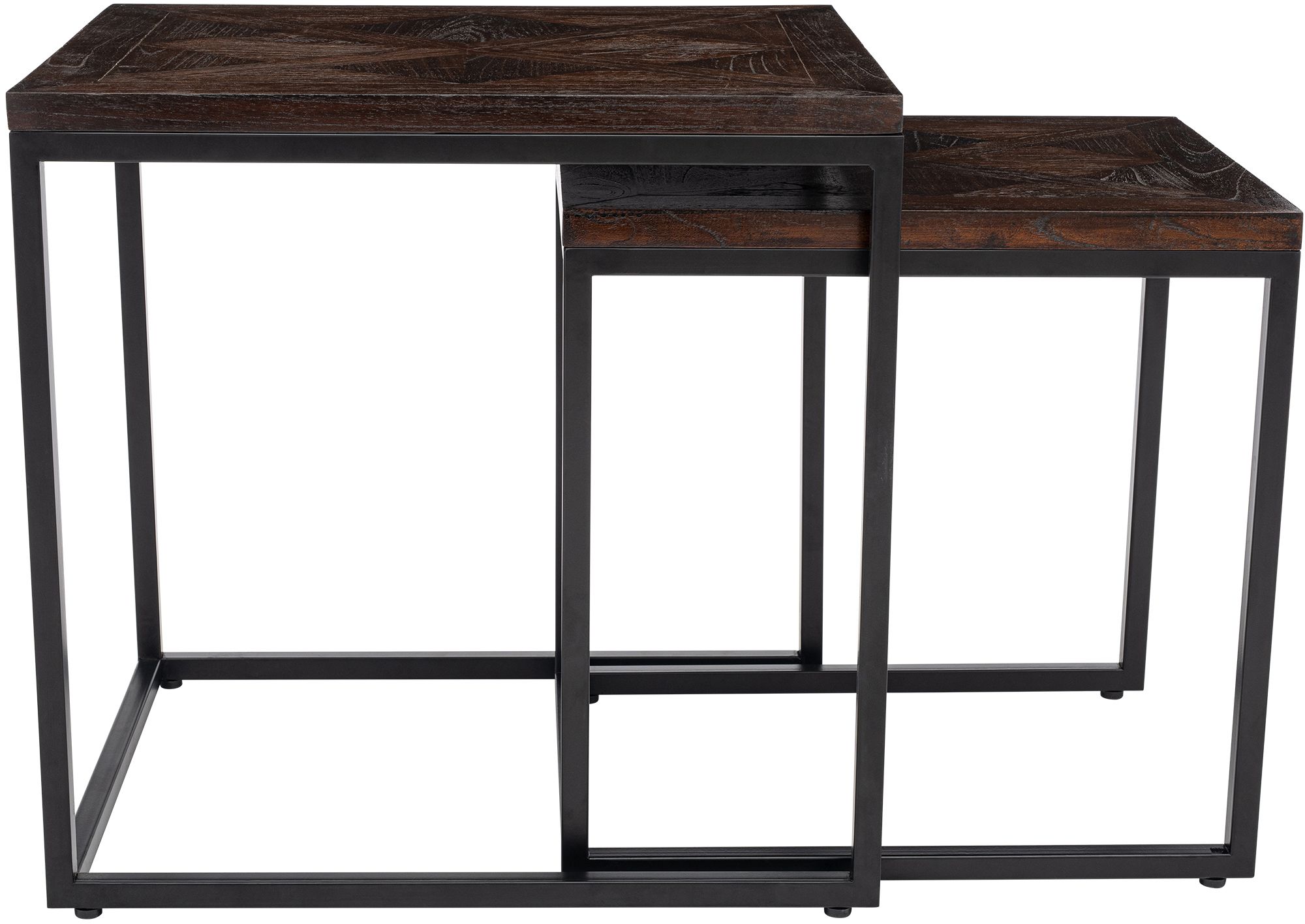 Set di 2 tavolini d'appoggio Talero, tavolini bassi da salotto per soggiorno, design moderno