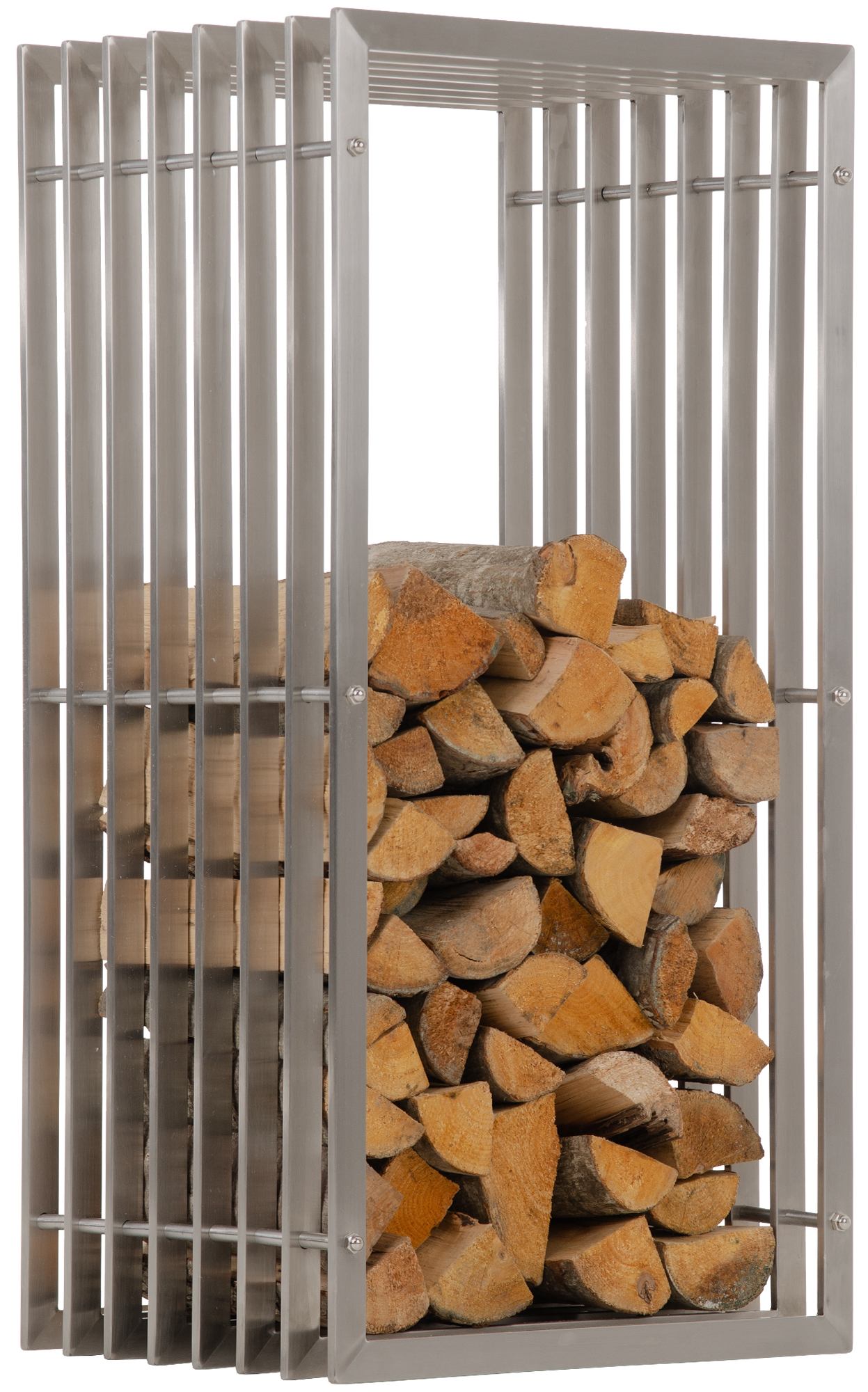 Portalegna Irving in robusto acciaio inox