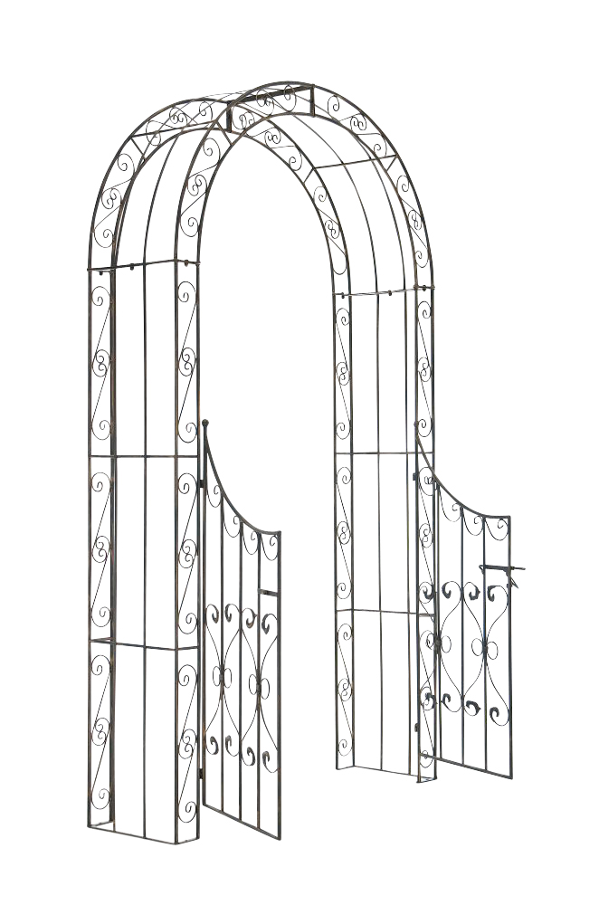 Arco da Giardino Sina con Porta - Archi per piante rampicanti - Balcone,  terrazza e giardino I CLP