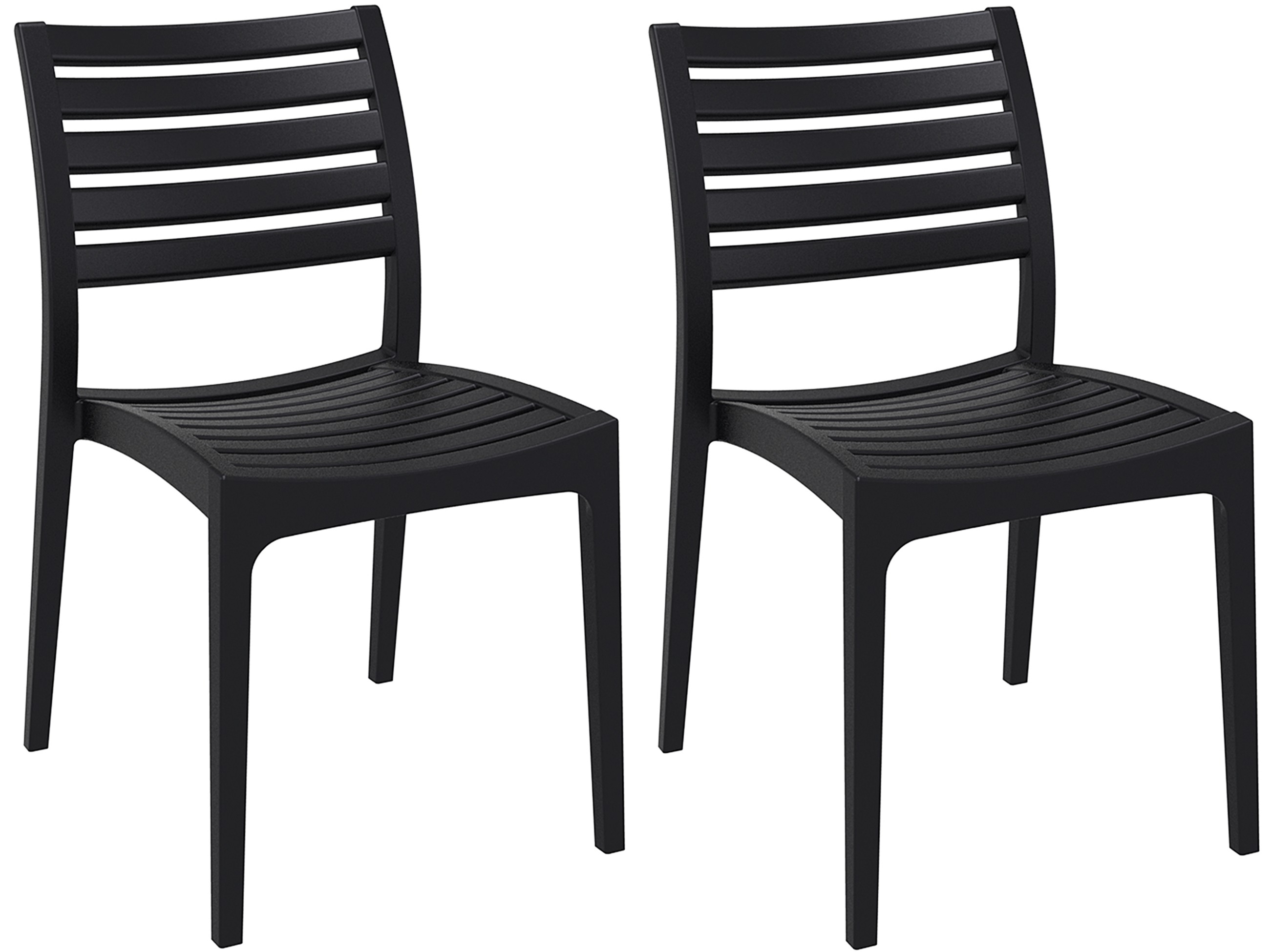 Set di 2 sedie da giardino impilabili Ares