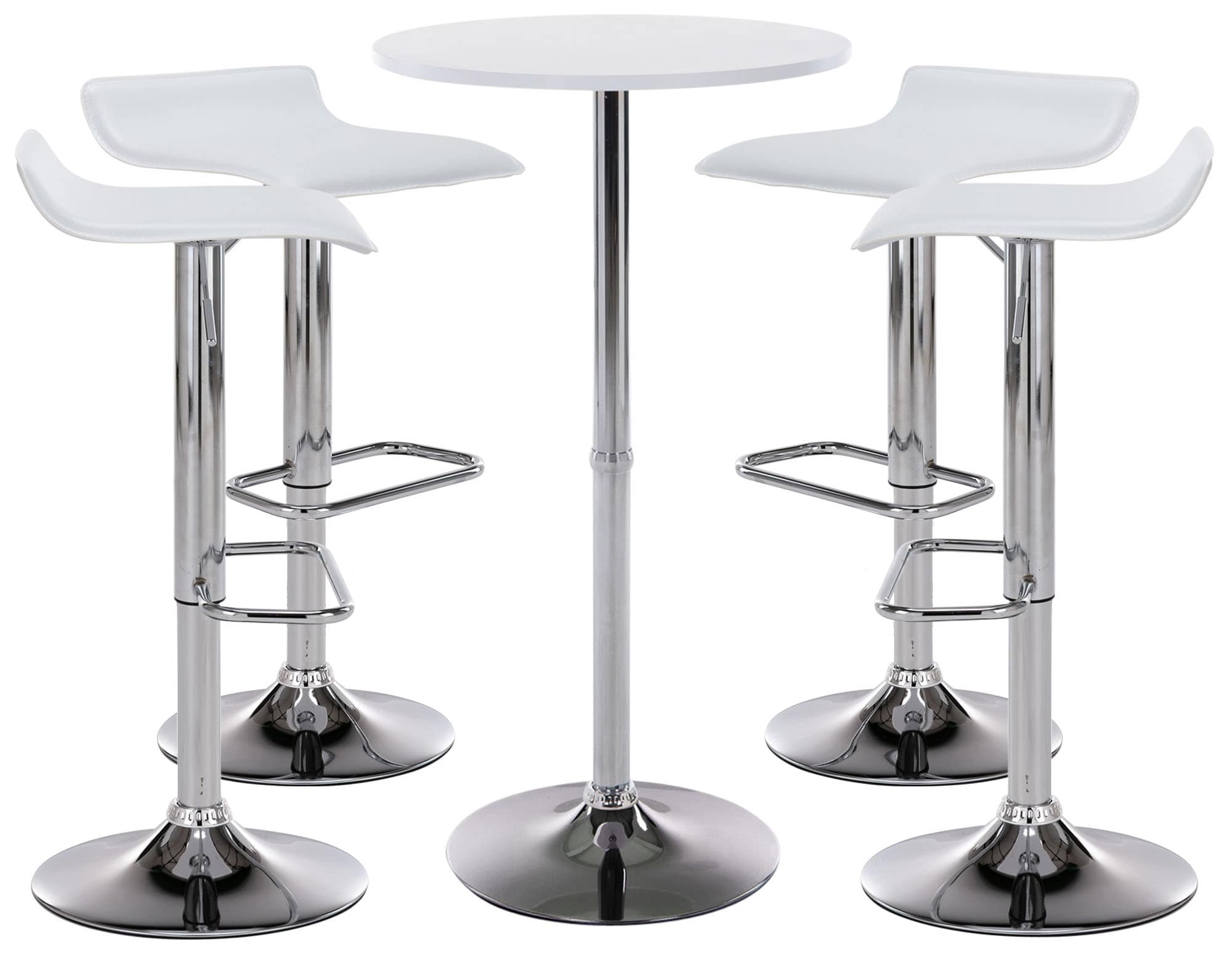 Set di tavoli da bar Esberg I 4 x sgabelli da bar 1 x tavolo da bar
