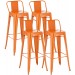 4er Set Barhocker Mason-orange