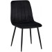 Stuhl Dijon-schwarz-Samt
