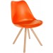Stuhl Sofia Kunststoff Rund Orange