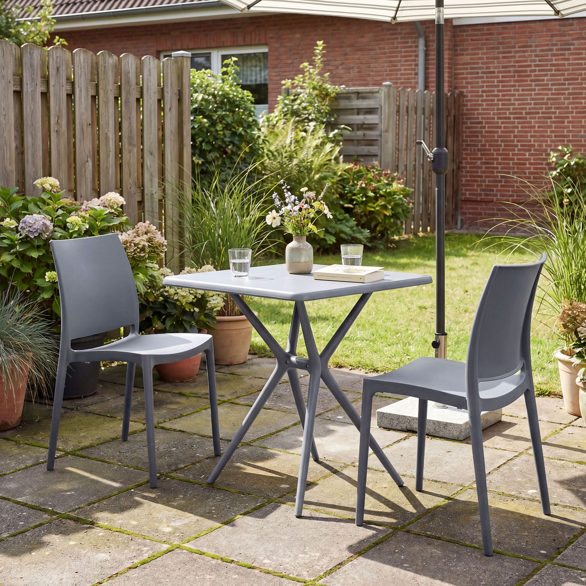 Set da giardino Amino con 2 sedie