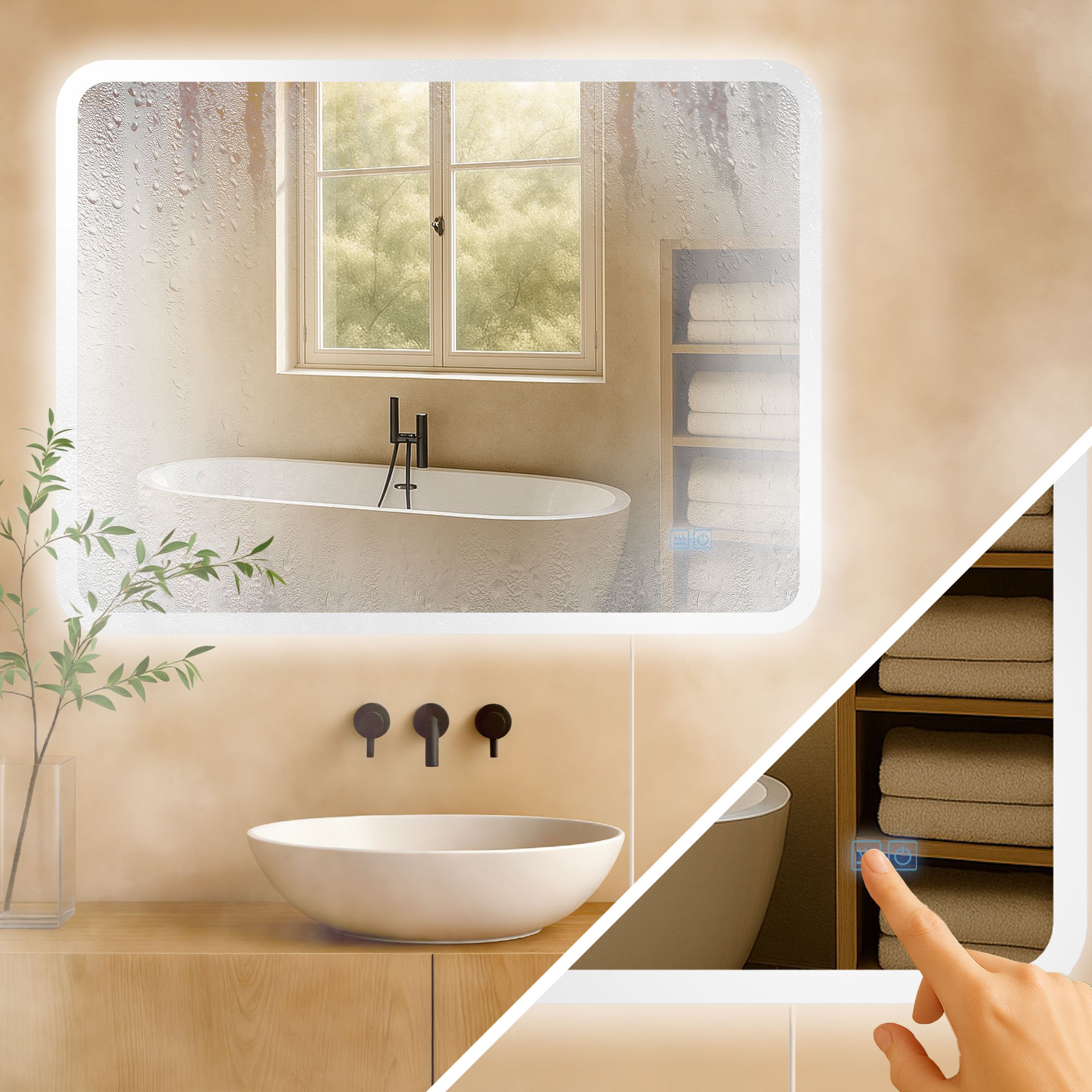 Specchio da bagno Jericho
