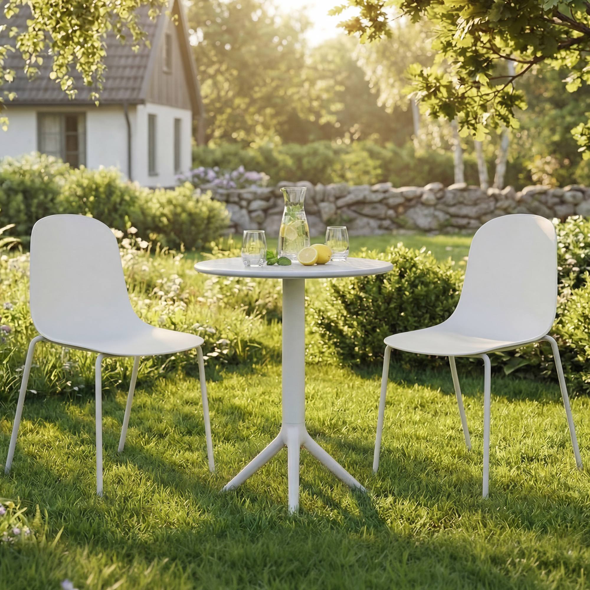 Set da giardino Torin con 2 sedie