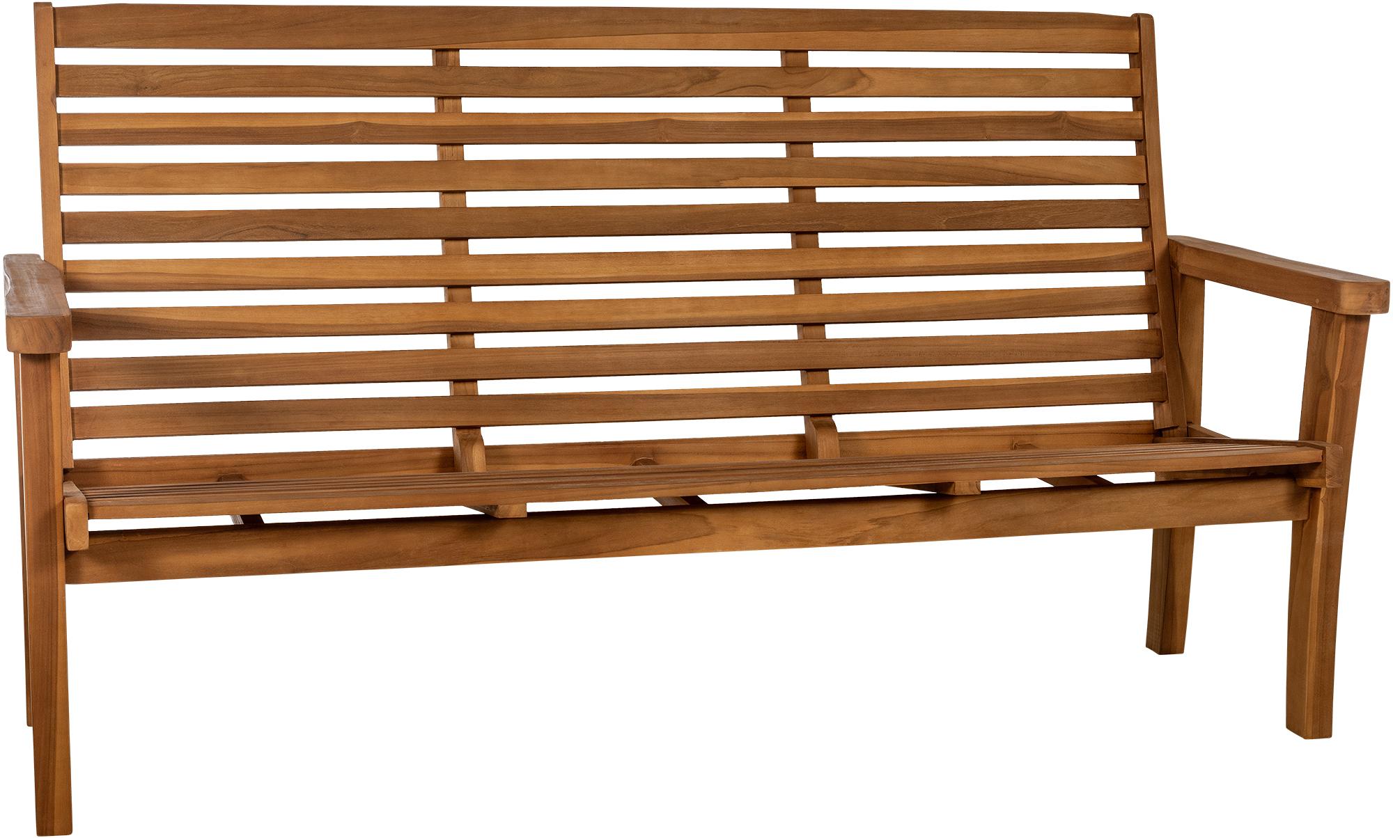 Panca in teak Nicosia con schienale reclinabile