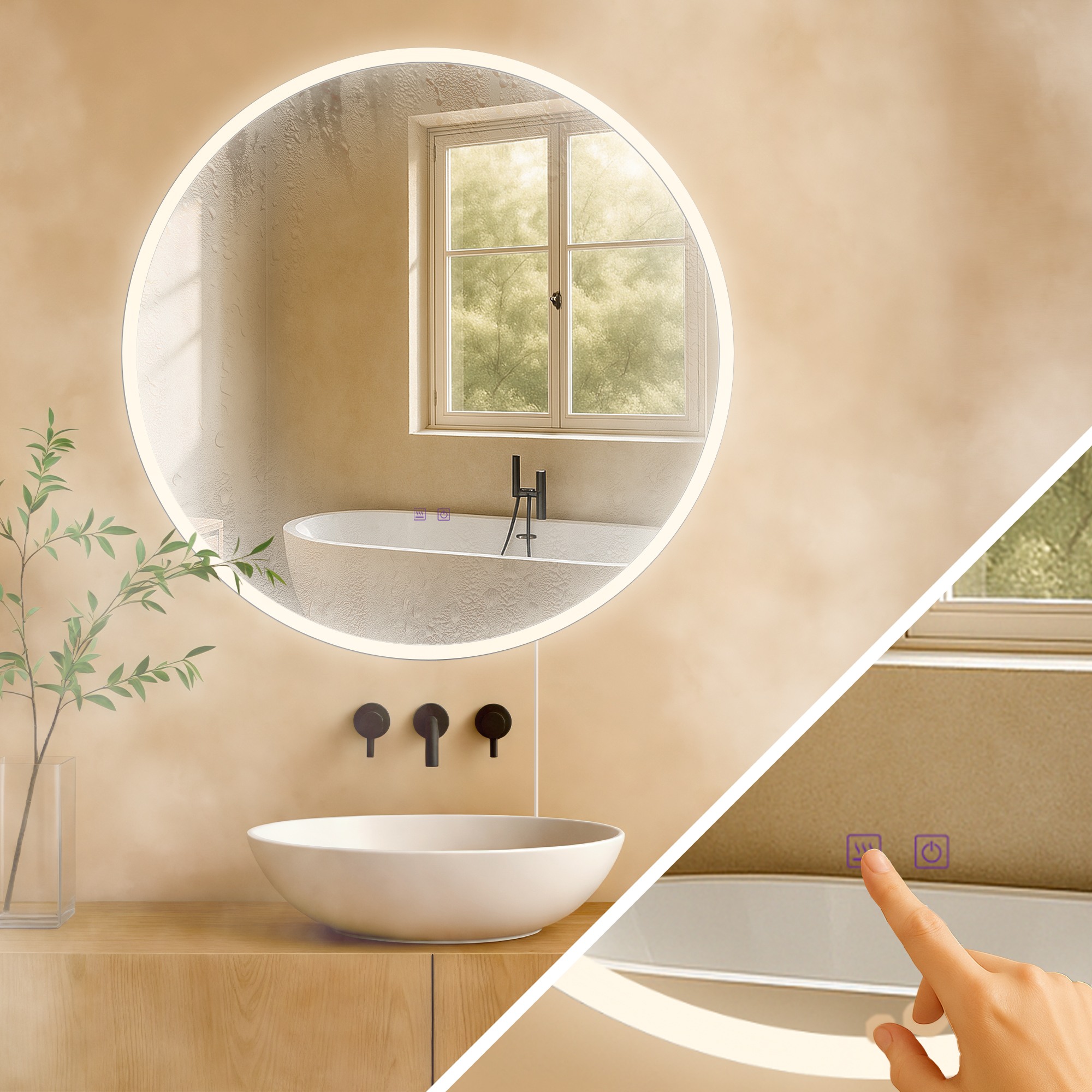 Specchio da bagno Laconia