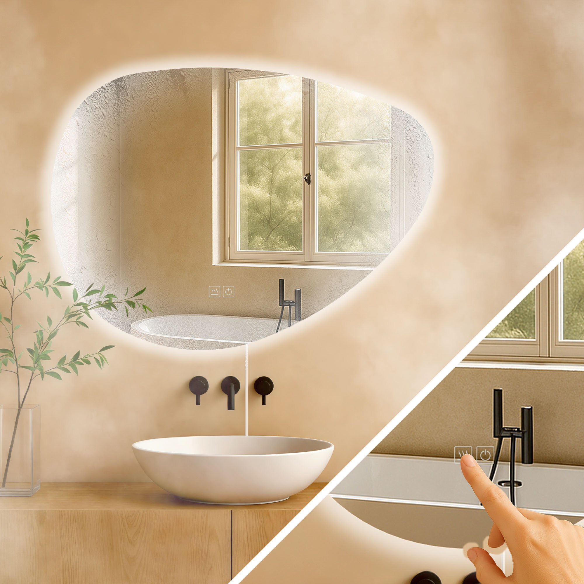 Specchio da bagno Almafie