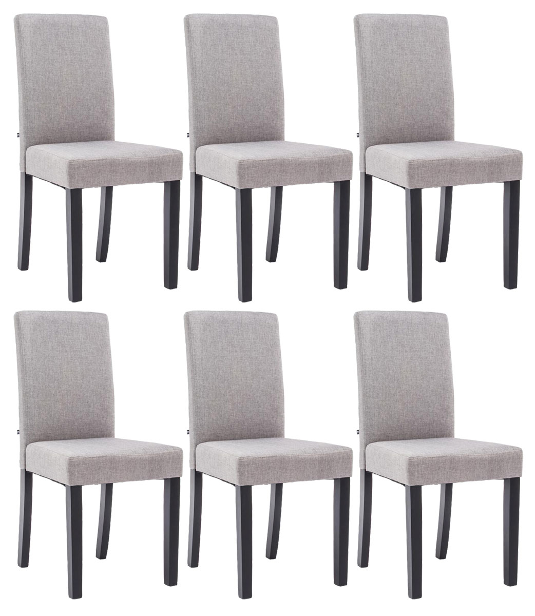 Set di 6 sedie da pranzo Ina in tessuto