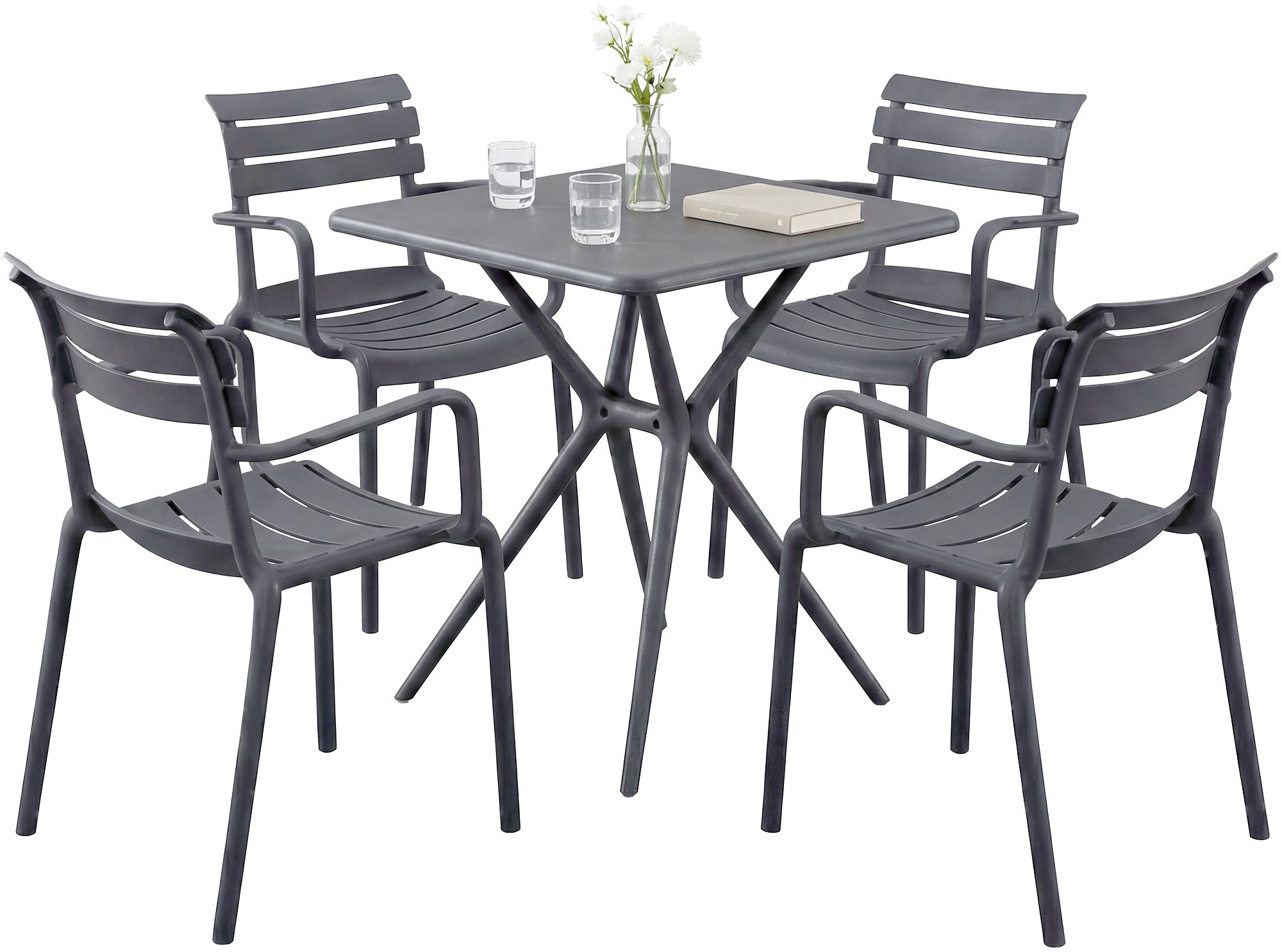 Set Arredo Giardino Avena con 4 Sedie