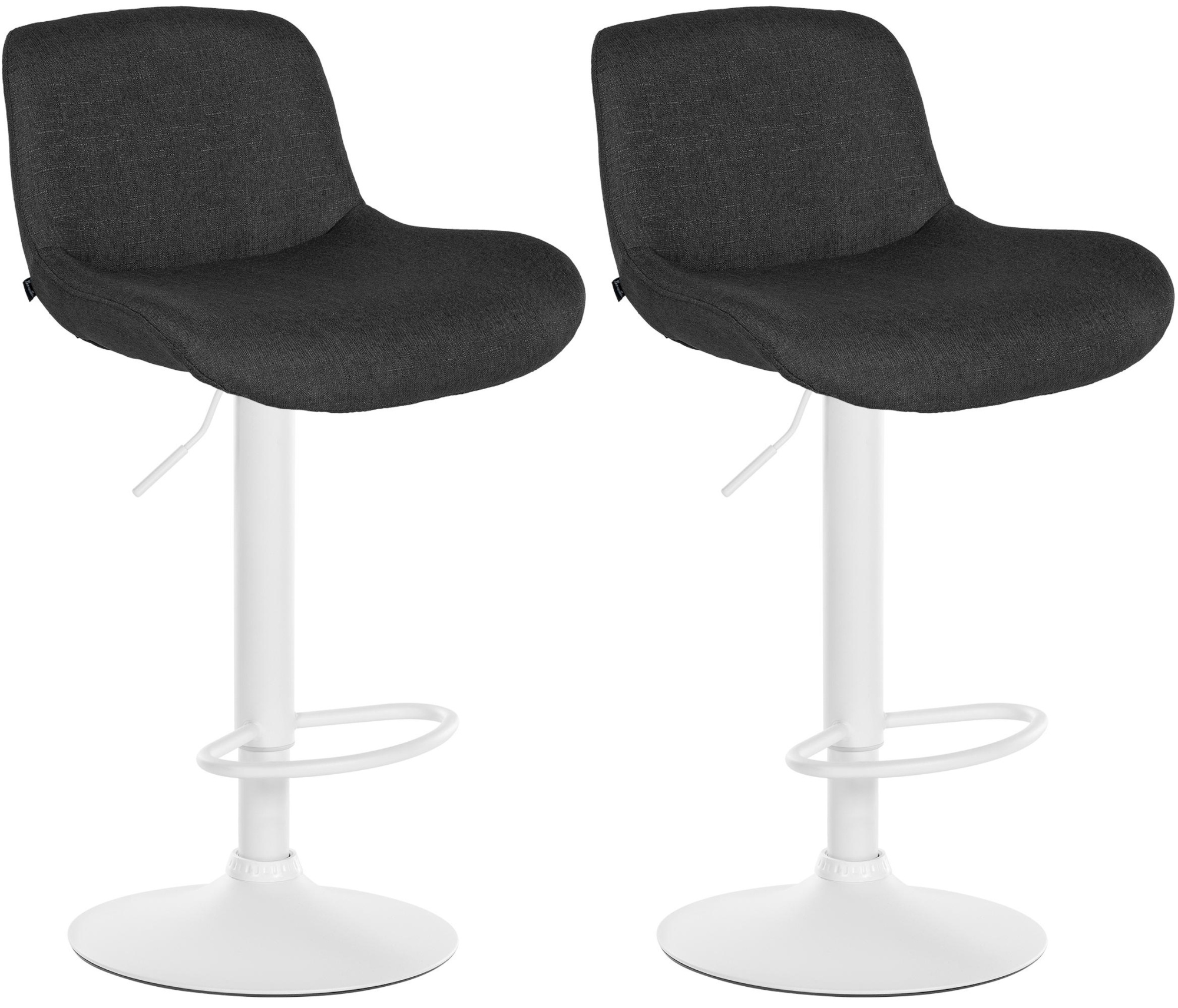 Set di 2 sgabelli da bar Solon White