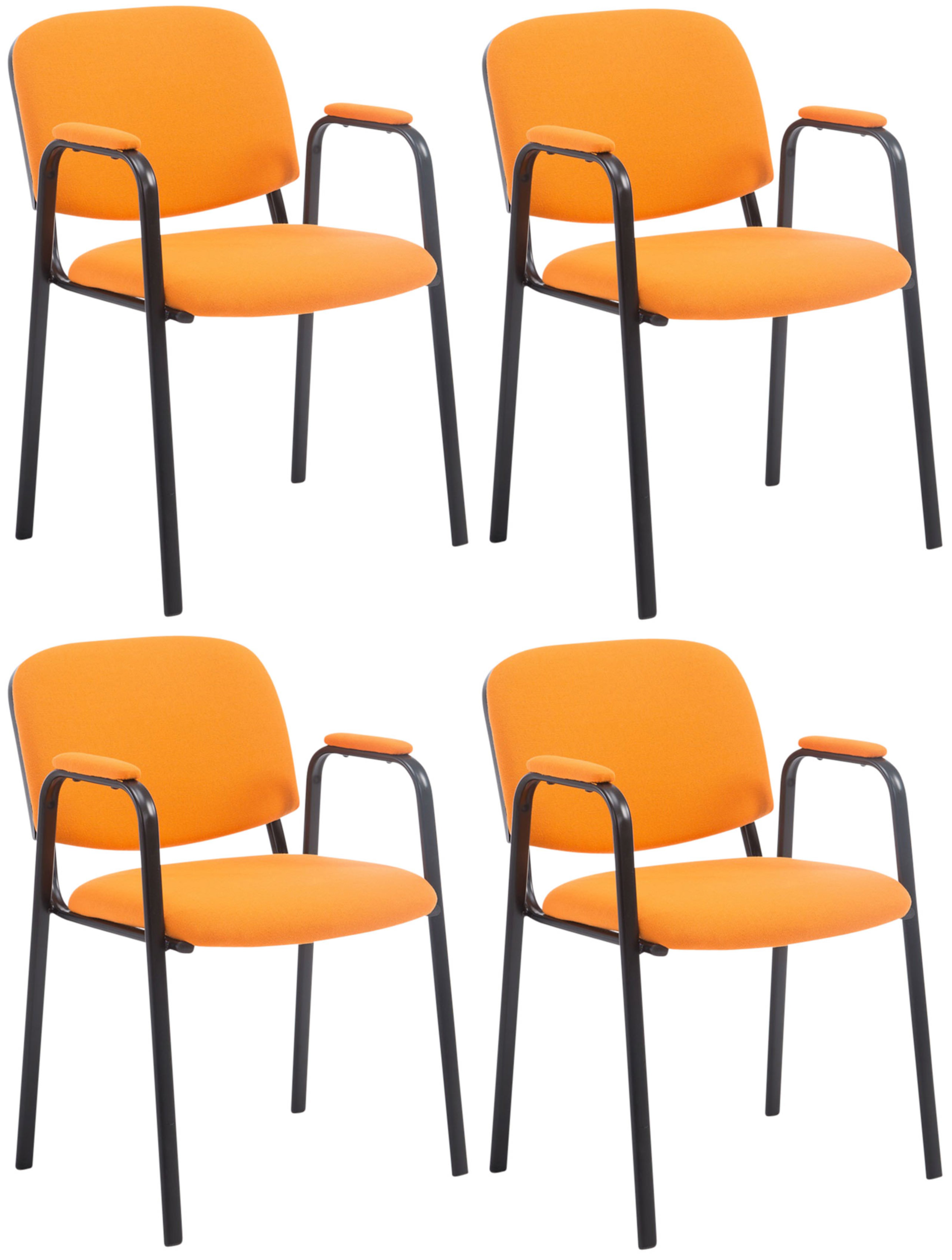 Set 4 Sedie Impilabili Ken Pro in Tessuto