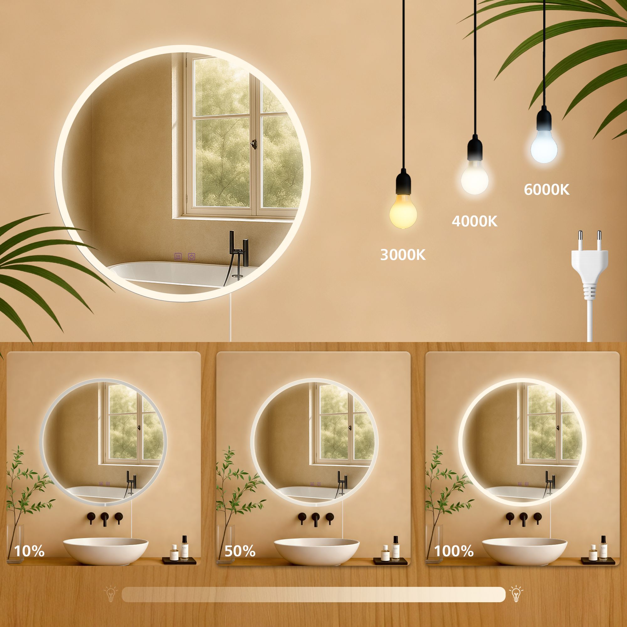 Specchio da bagno Laconia