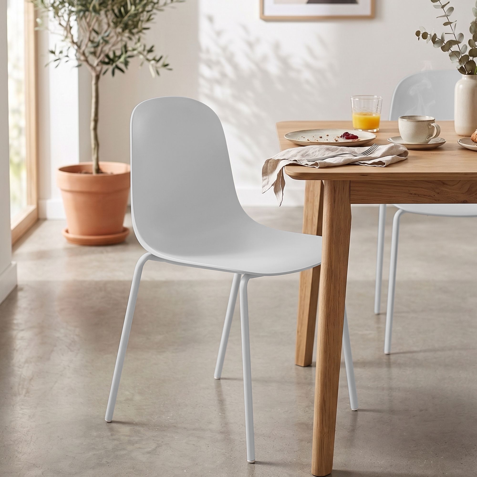 Set di 2 sedie impilabili Hardin
