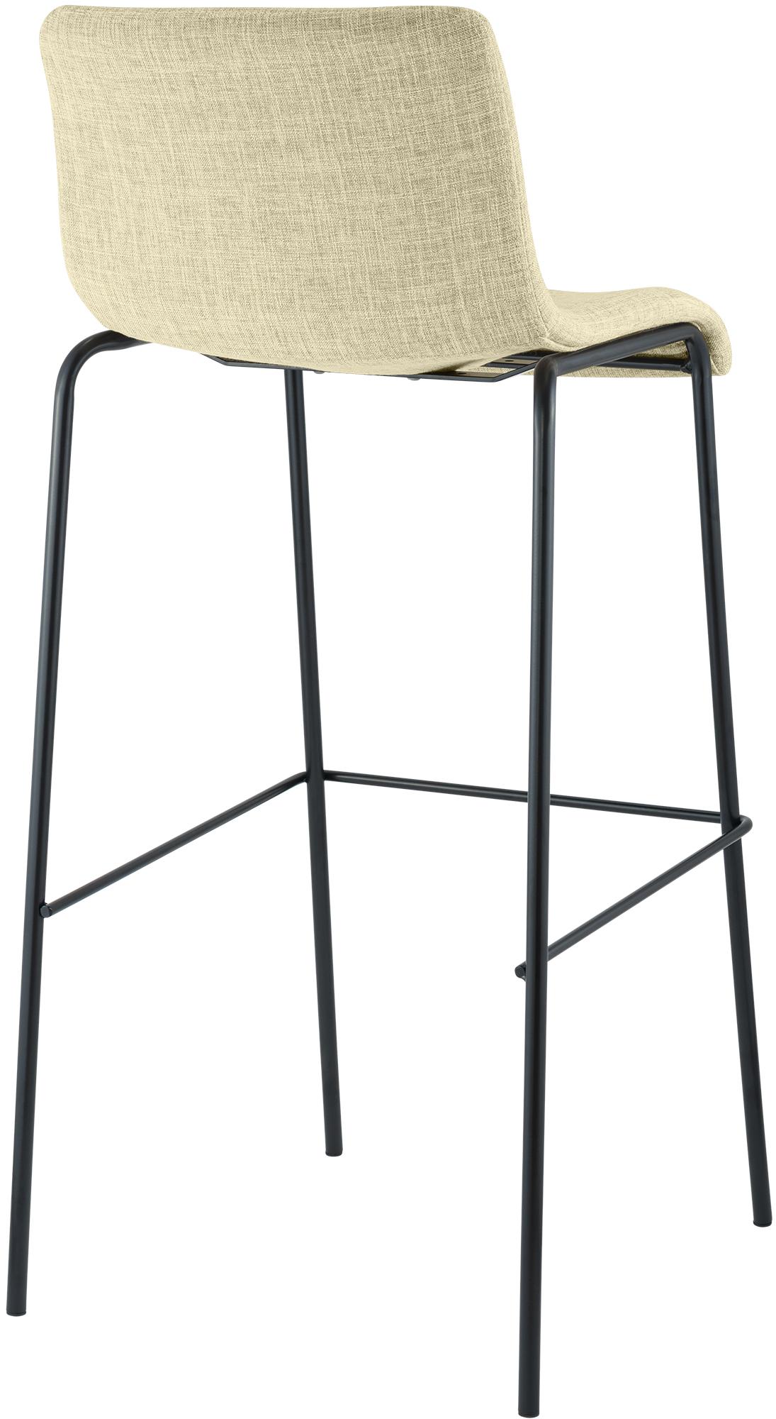Set da 2 sgabelli da bar Hover in tessuto con base a 4 gambe