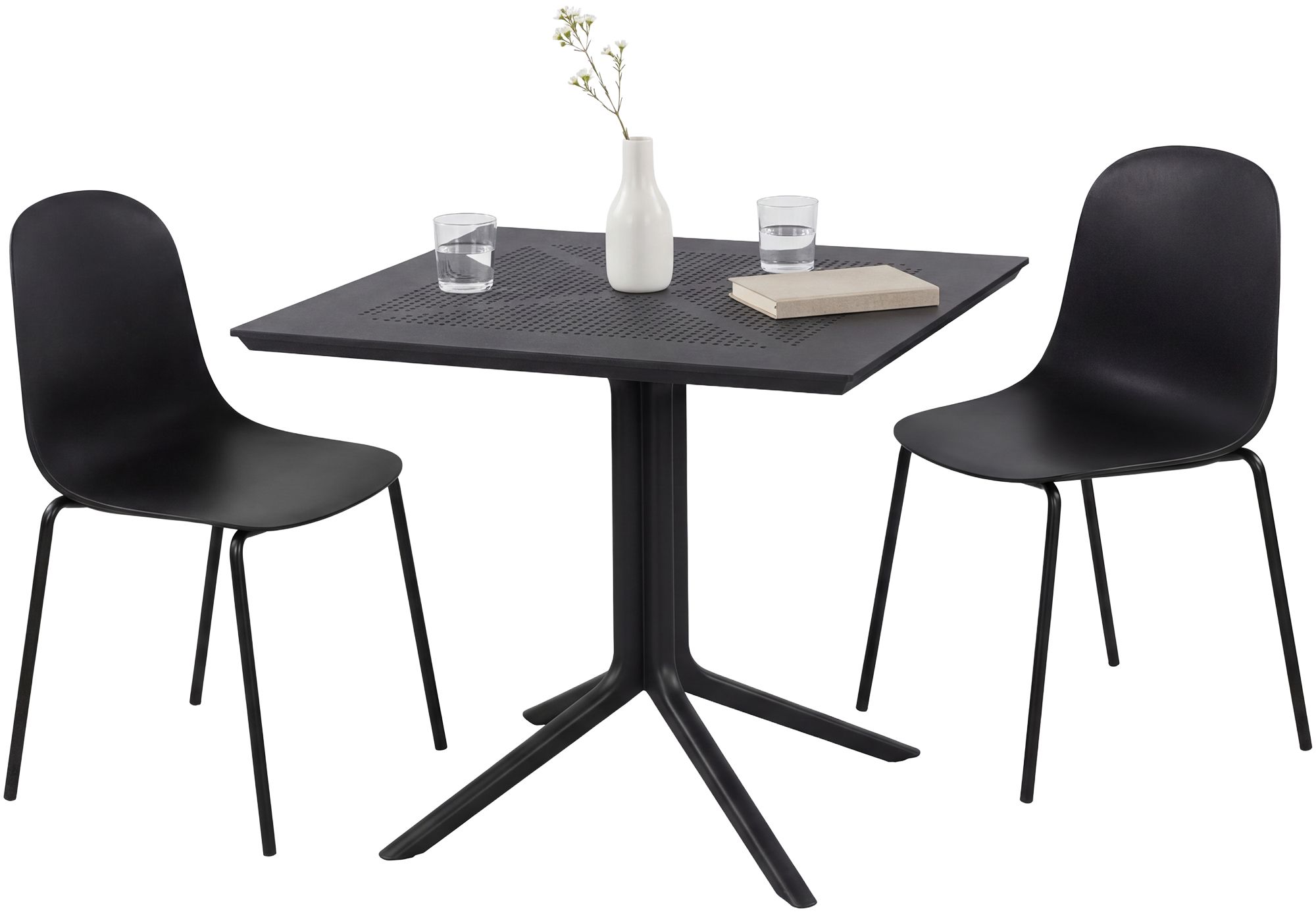 Set mobili da giardino Zeron con 2 sedie