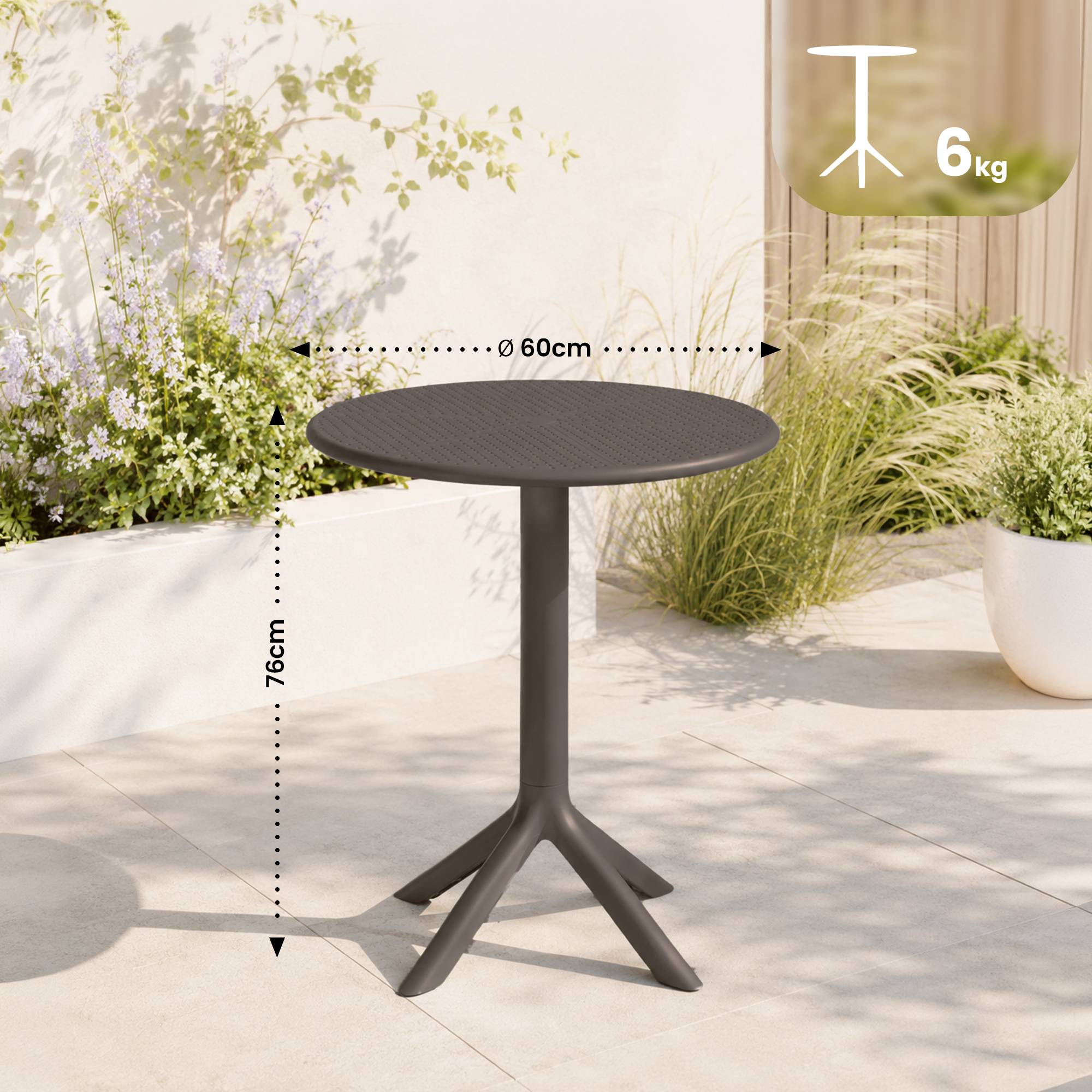 Tavolo rotondo Lacota 60 cm
