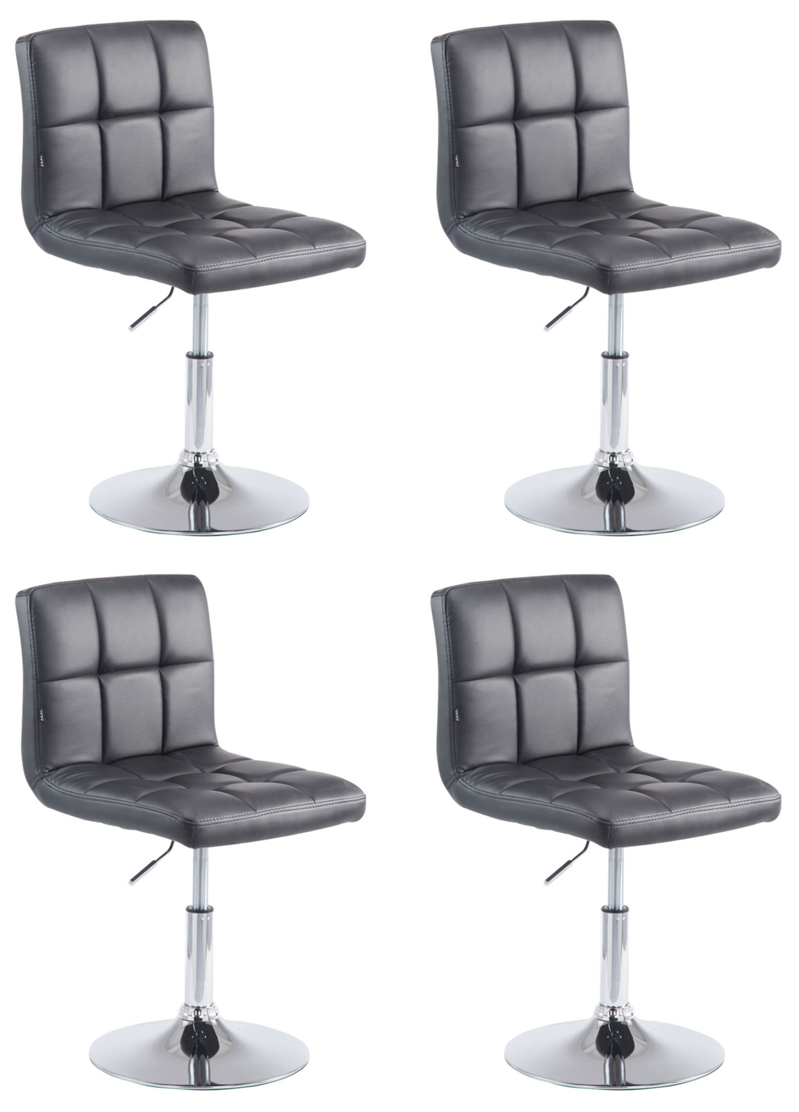 Set 4 sedie da lounge Palma similpelle