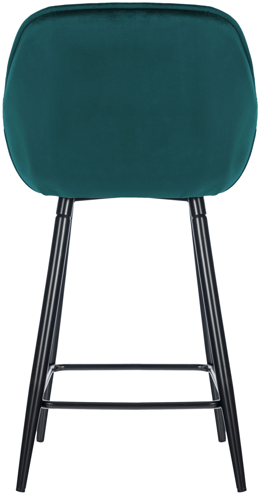 Set di 2 sgabelli da bar Gibson in velluto con altezza seduta 76 cm