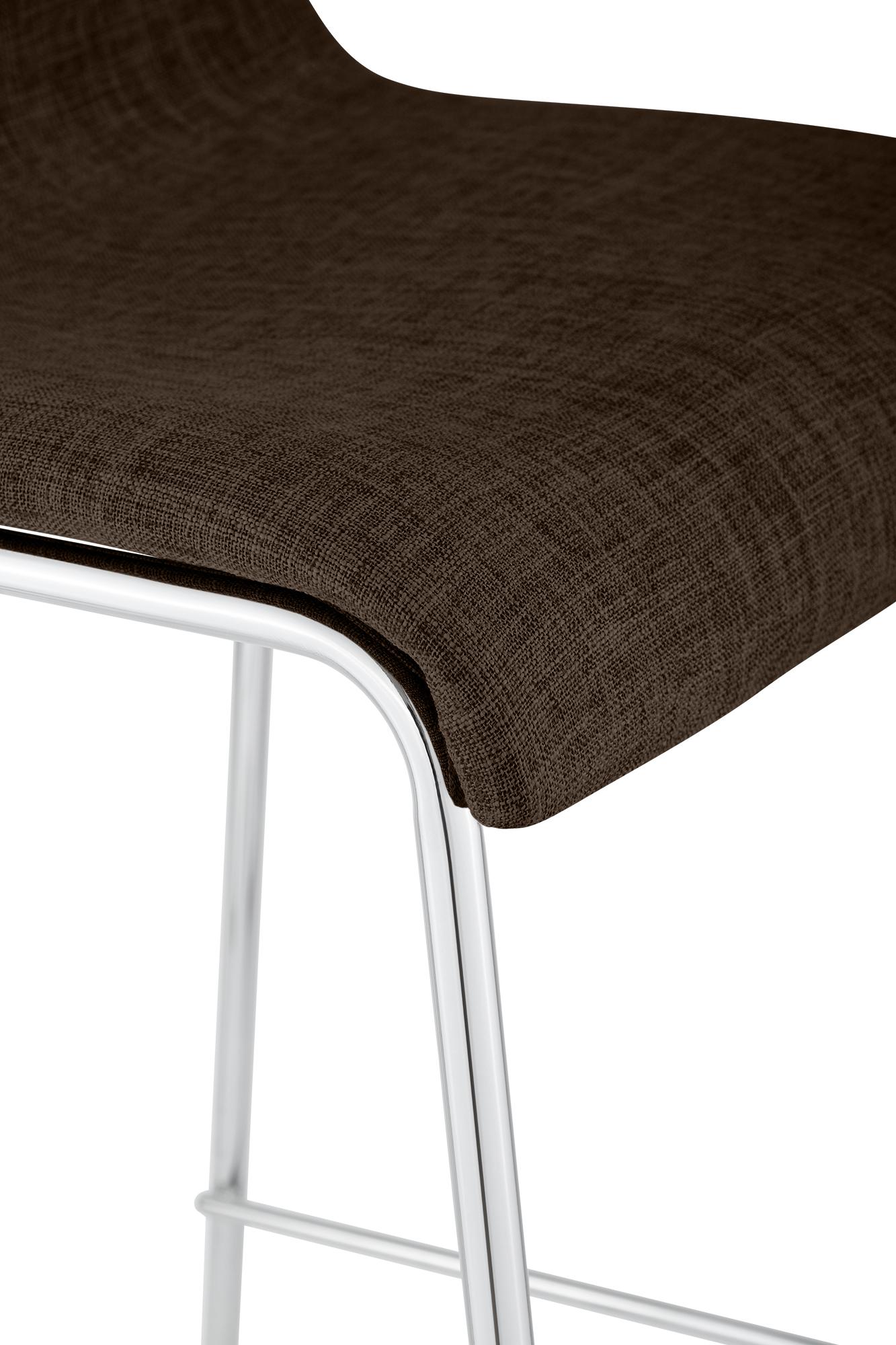 Set da 2 sgabelli da bar Hover in tessuto con base a 4 gambe