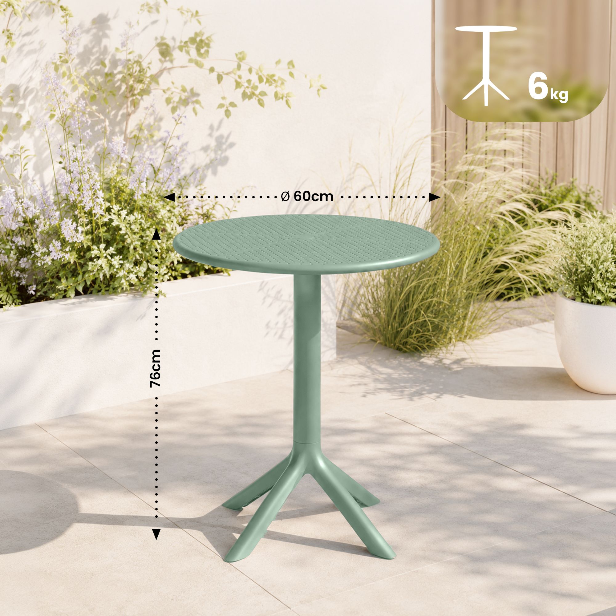 Tavolo rotondo Lacota 60 cm