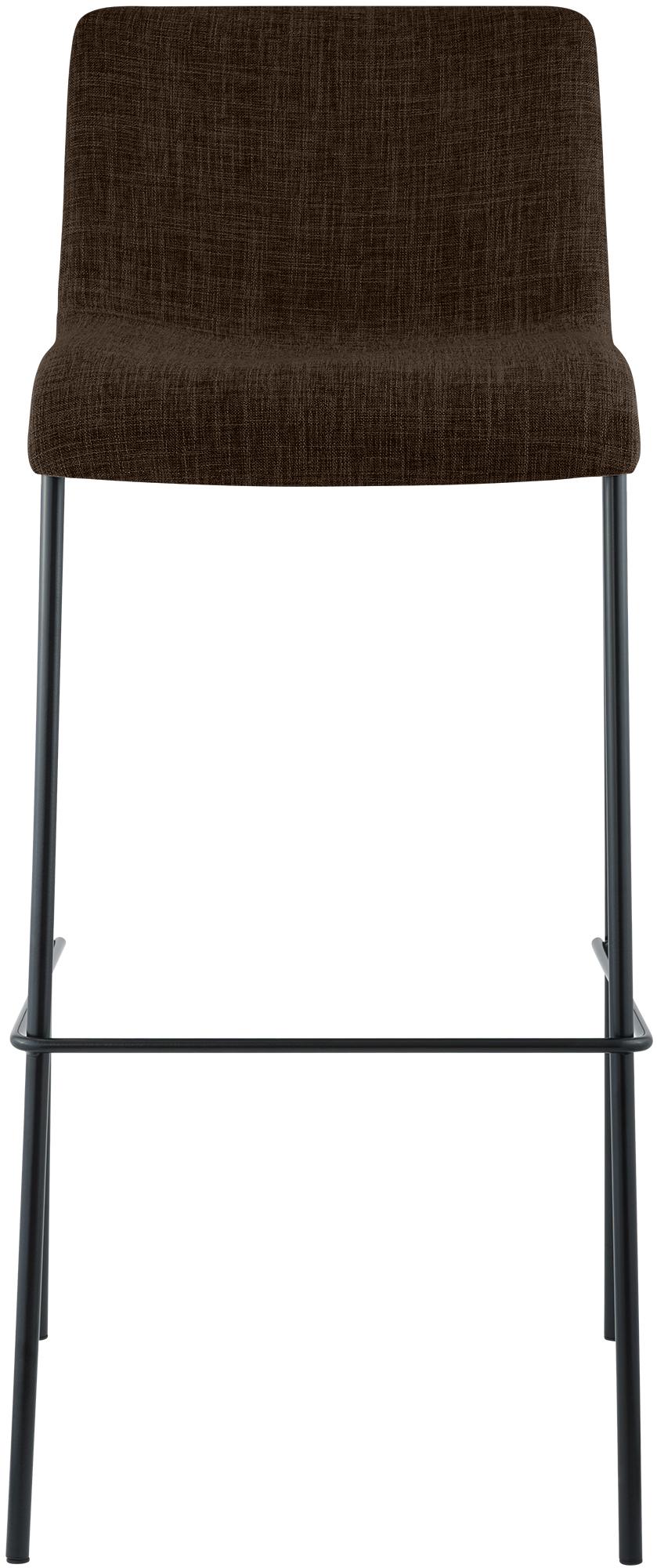Set da 2 sgabelli da bar Hover in tessuto con base a 4 gambe