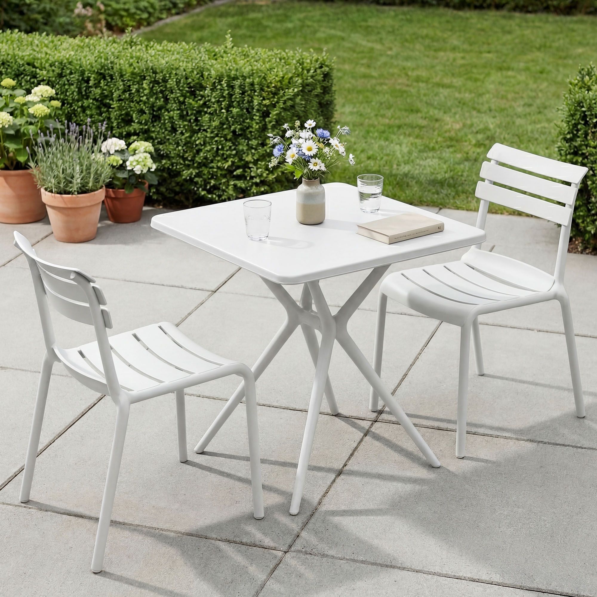 Set Mobili da Giardino Vela con 2 Sedie
