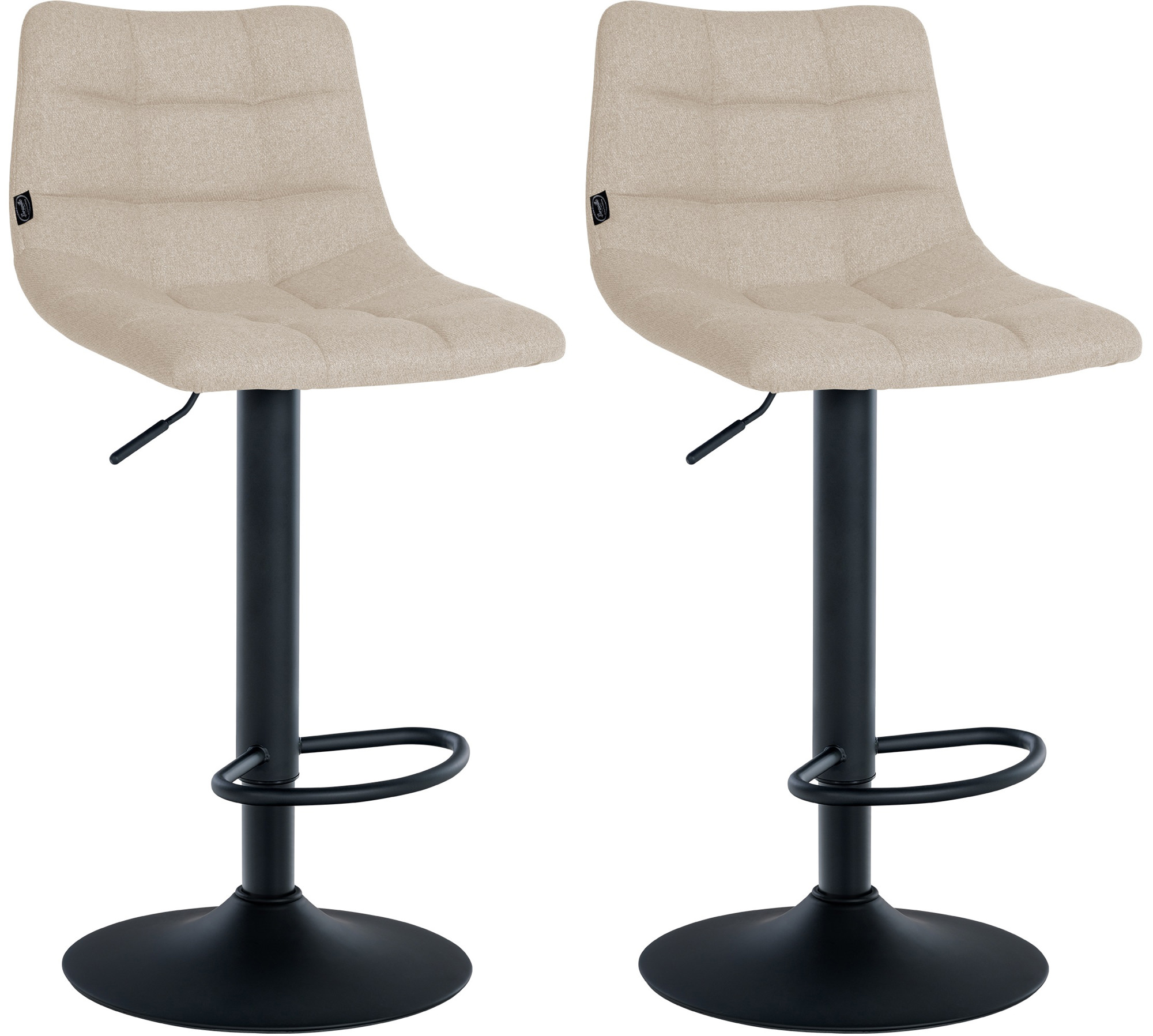 Set di 2 sgabelli da bar Jerry Fabric