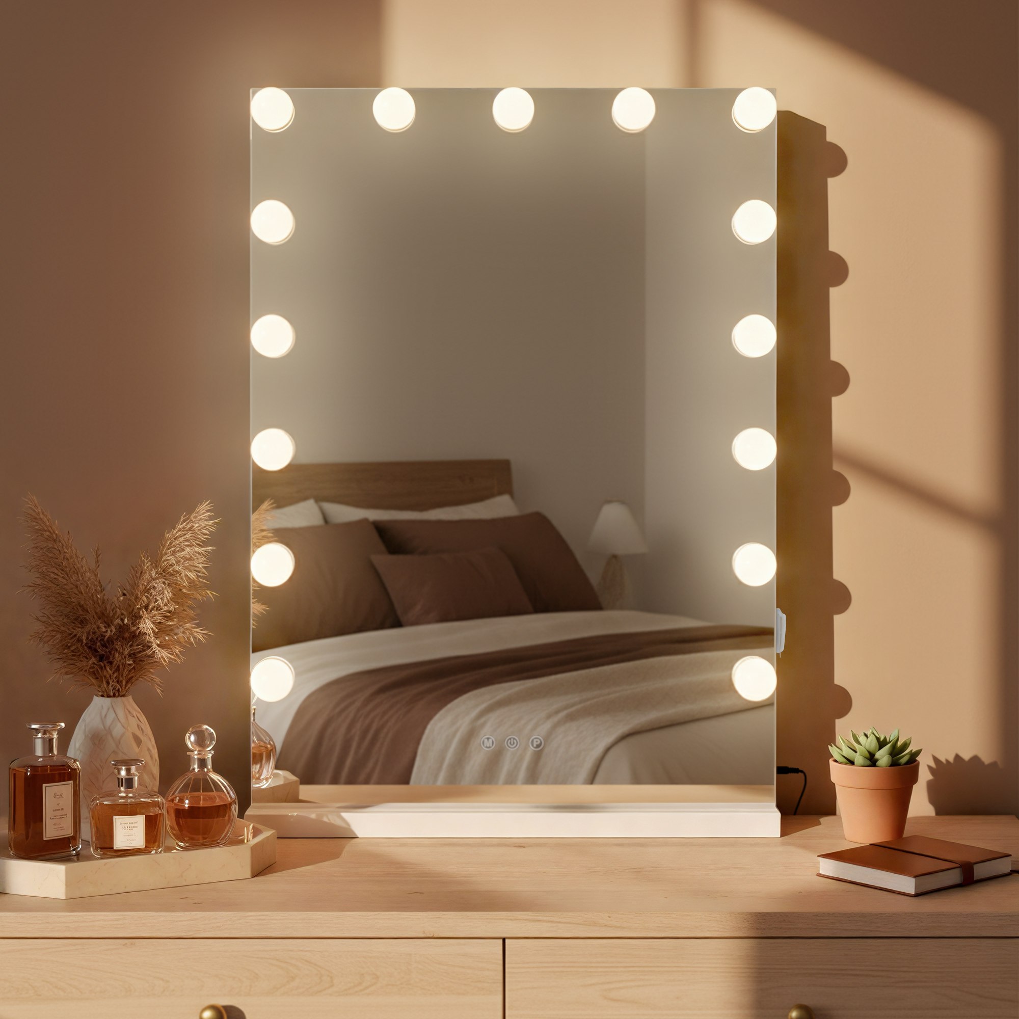 Specchio per trucco con luci Murrieta