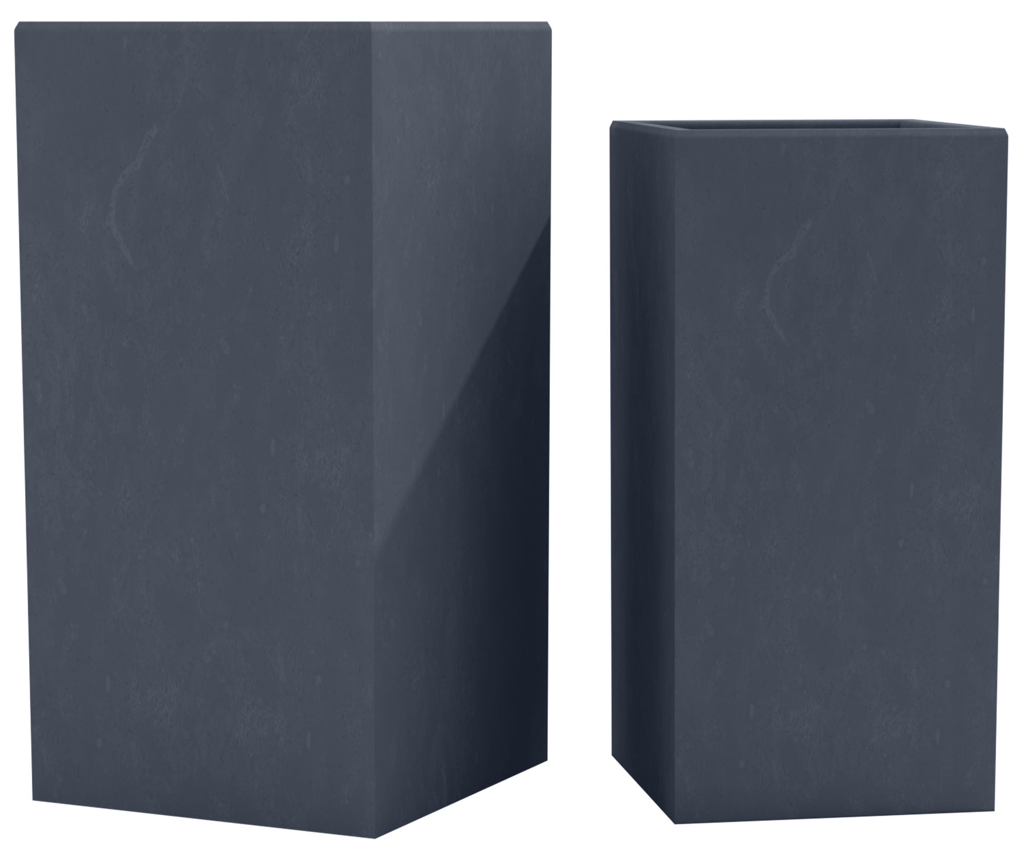 Set di 2 fioriere quadrate 3