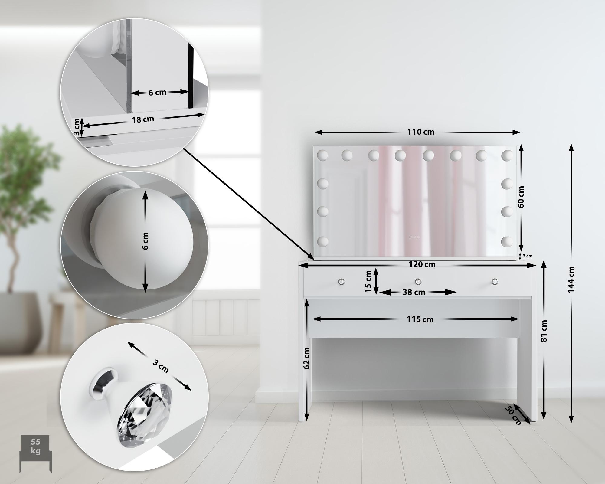 Tavolino da toilette Nettie