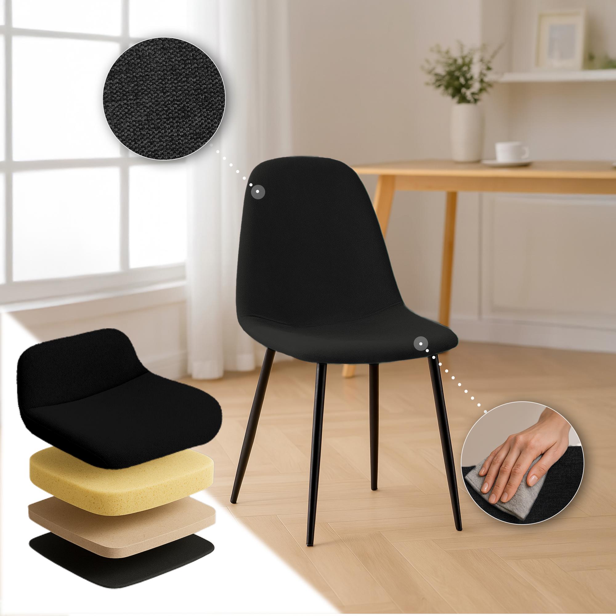 Set di 4 sedie da pranzo Napier