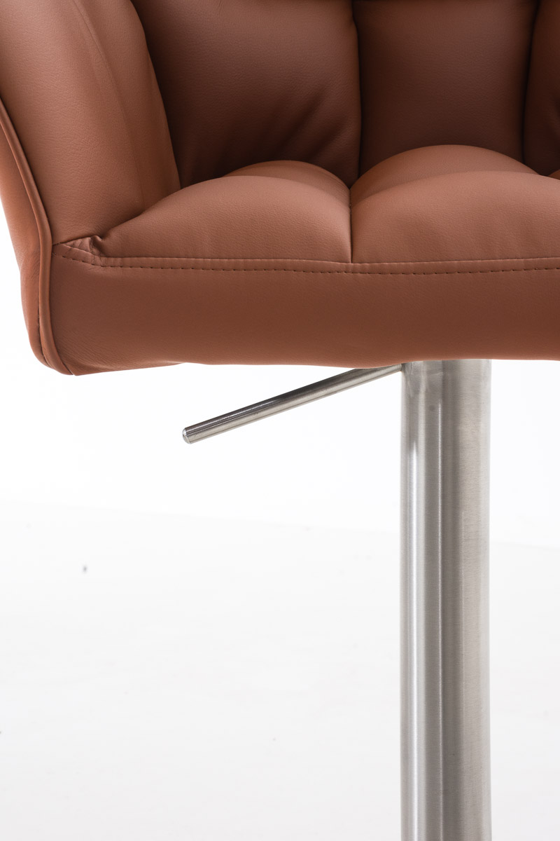 Sgabello da bar Damaso con rivestimento in similpelle