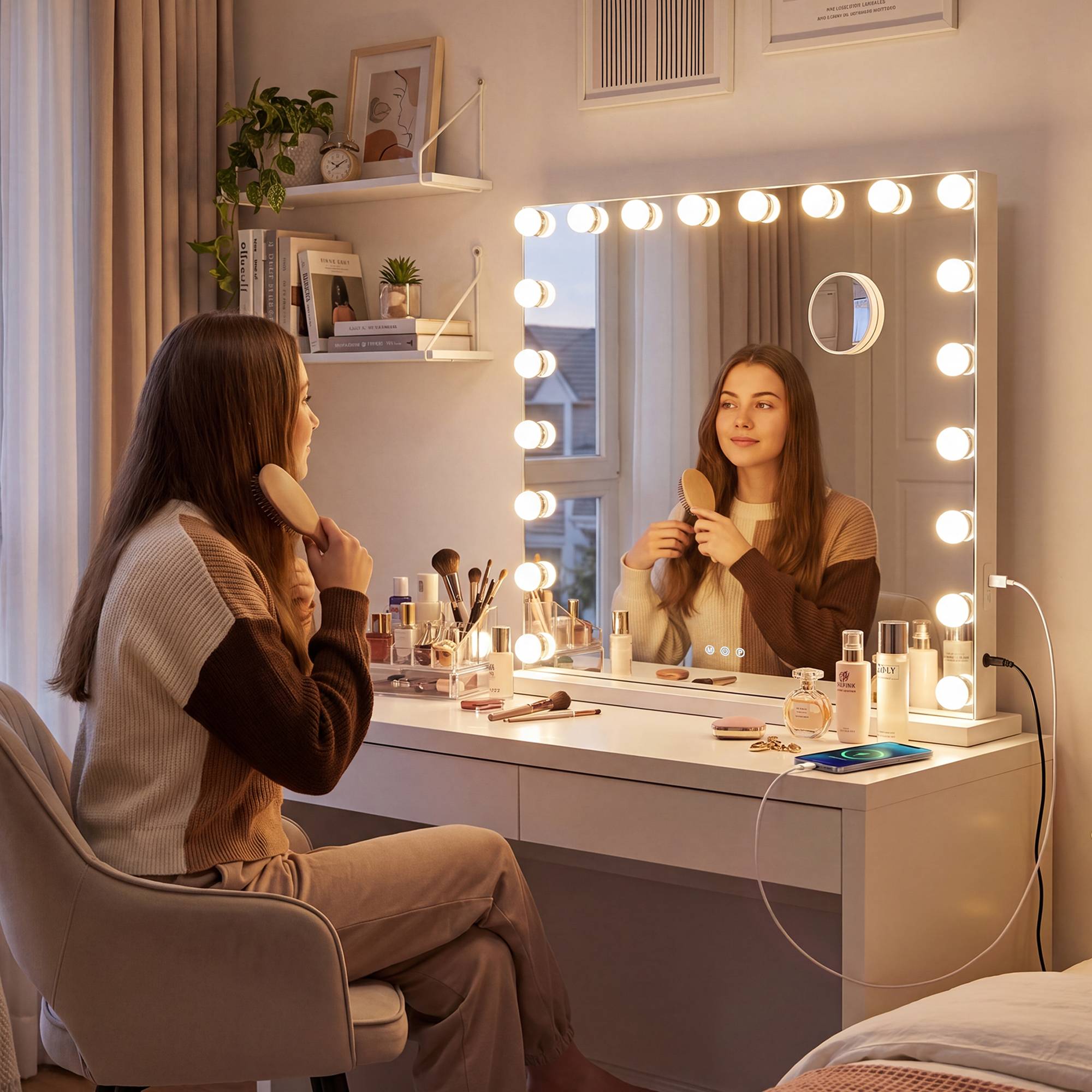 Specchio Trucco Norlina con Bluetooth