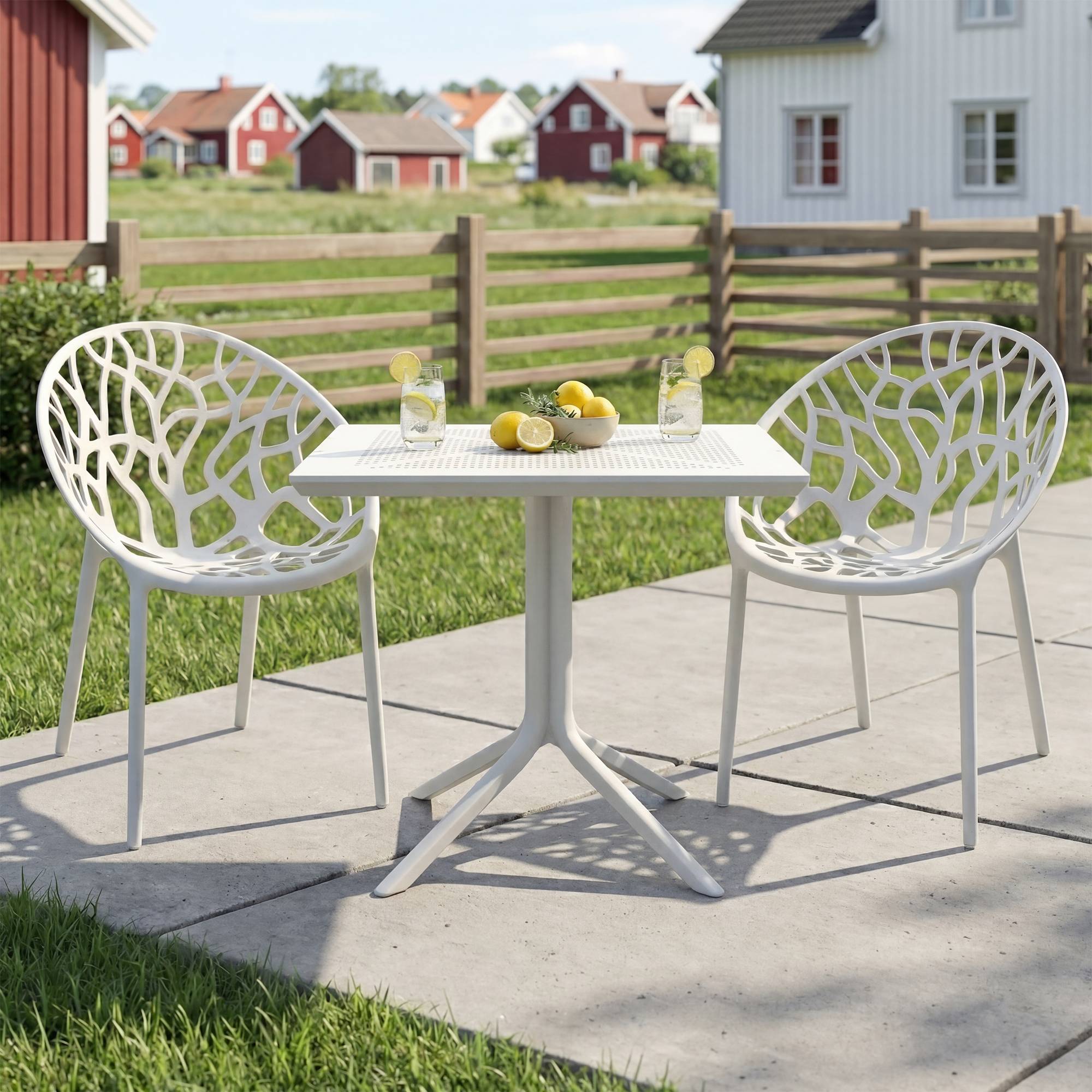 Set mobili da giardino Avara con 2 sedie