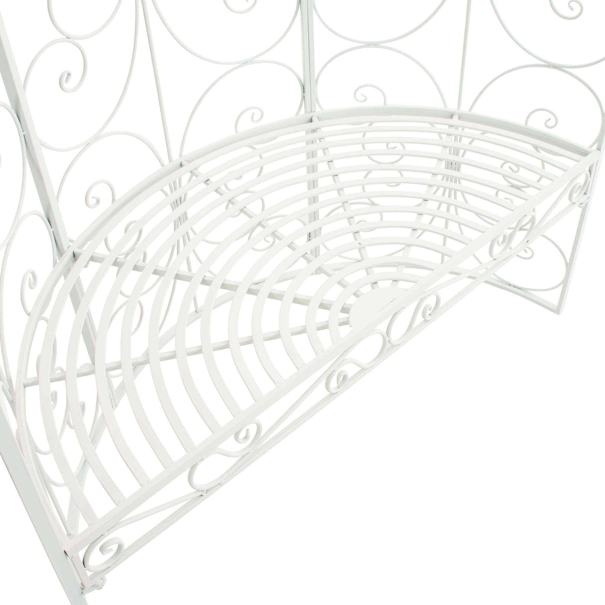 Gazebo semicircolare Rosie con panca