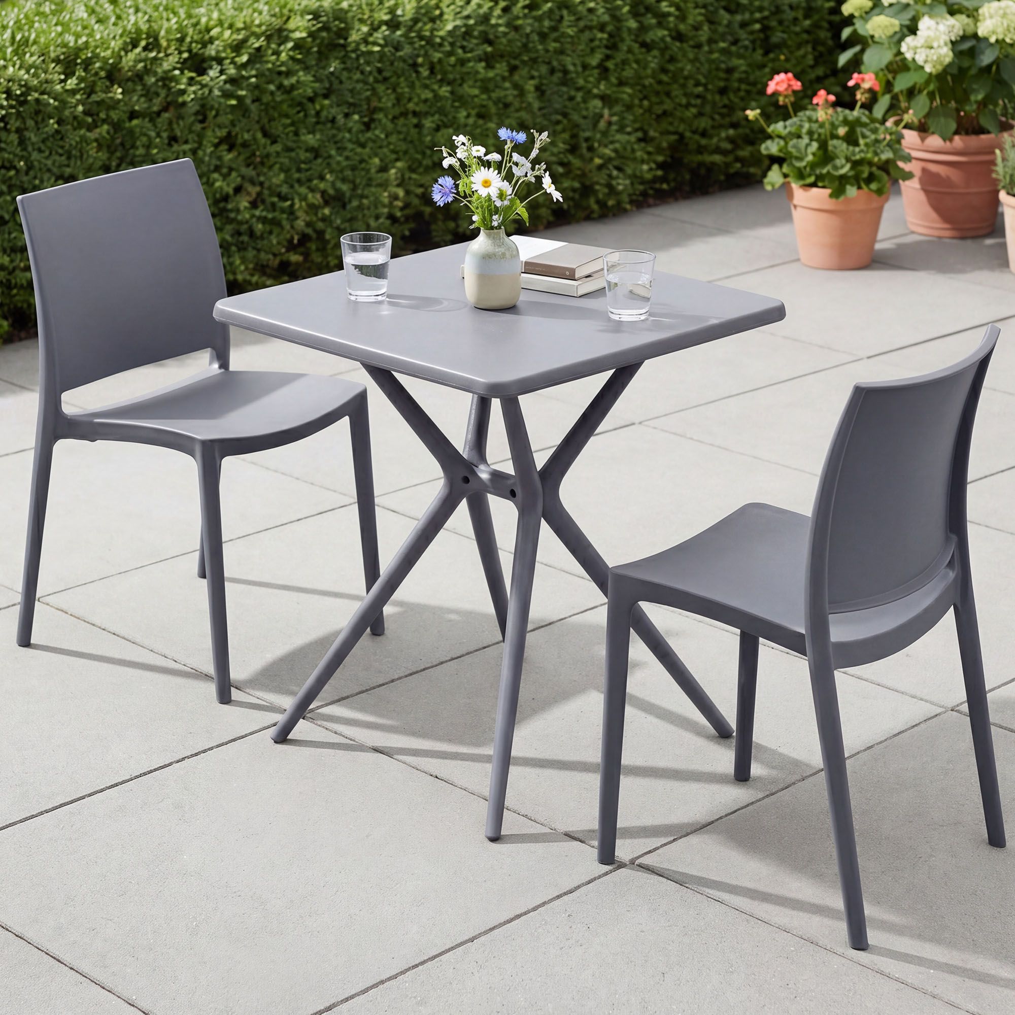 Set da giardino Amino con 2 sedie