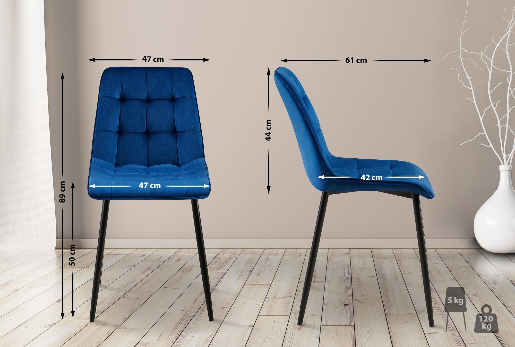 Sedia da pranzo Gifford con rivestimento in velluto