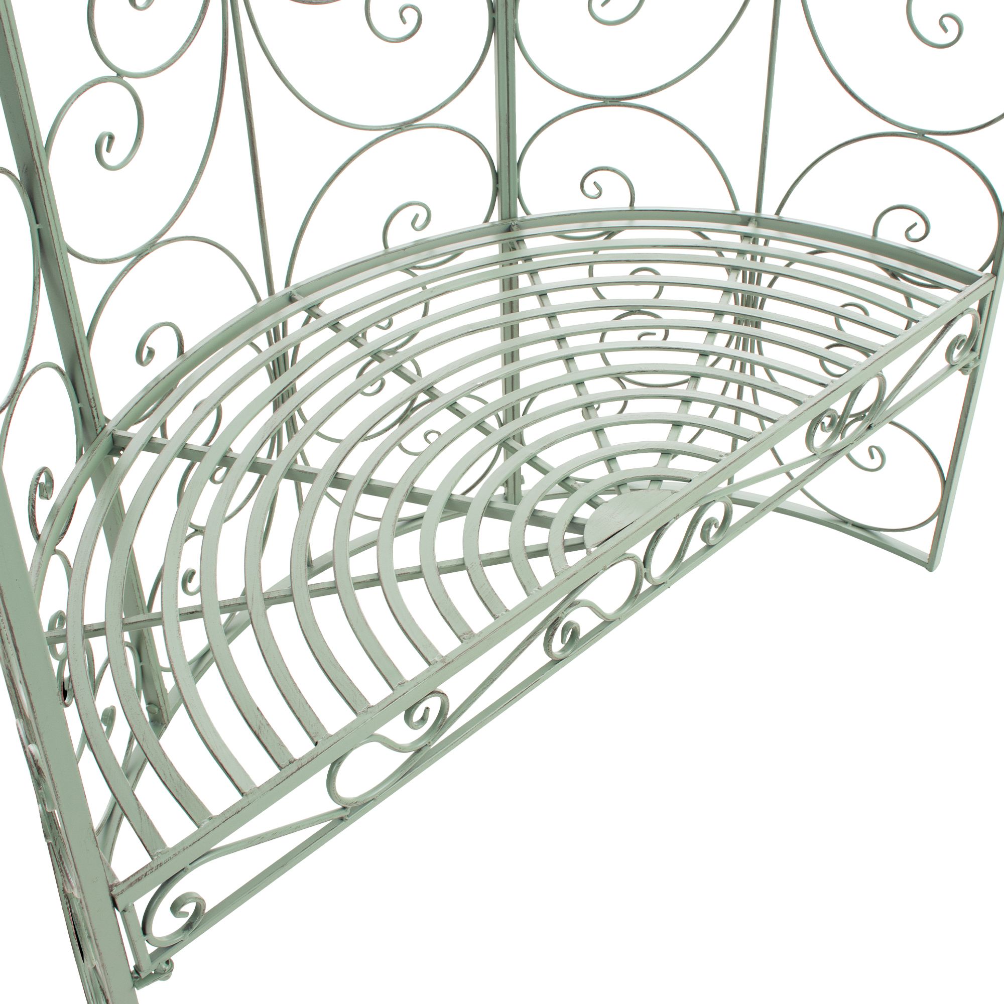 Gazebo semicircolare Rosie con panca