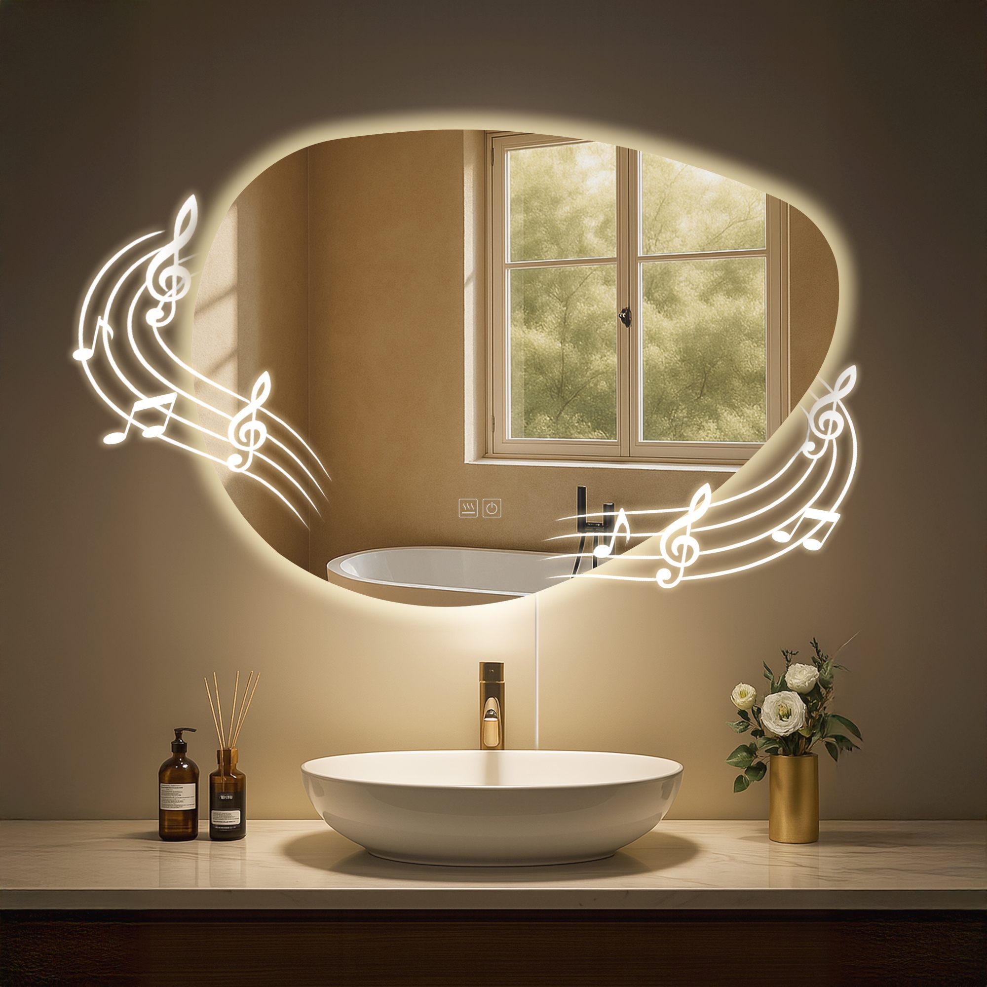 Specchio da bagno Almafie