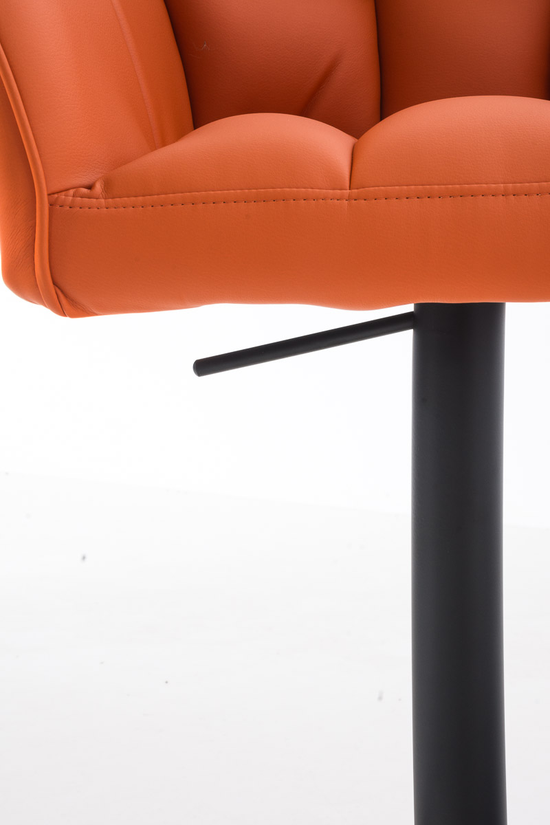 Sgabello da bar Damaso con rivestimento in similpelle
