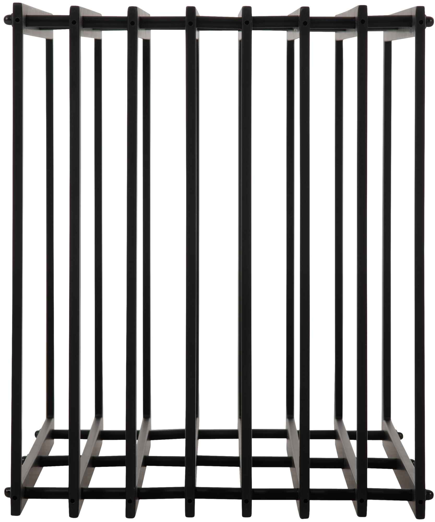 Portalegna IRVING in metallo nero opaco