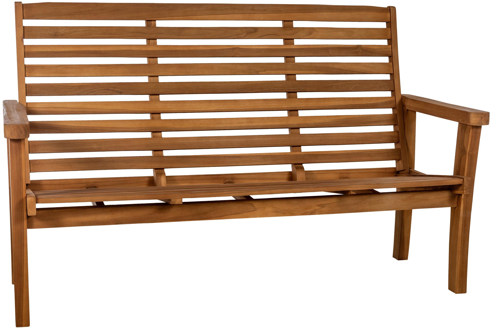 Panca in teak Nicosia con schienale reclinabile