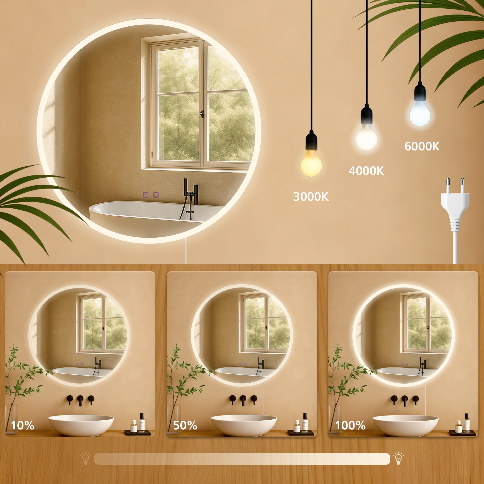 Specchio da bagno Laconia