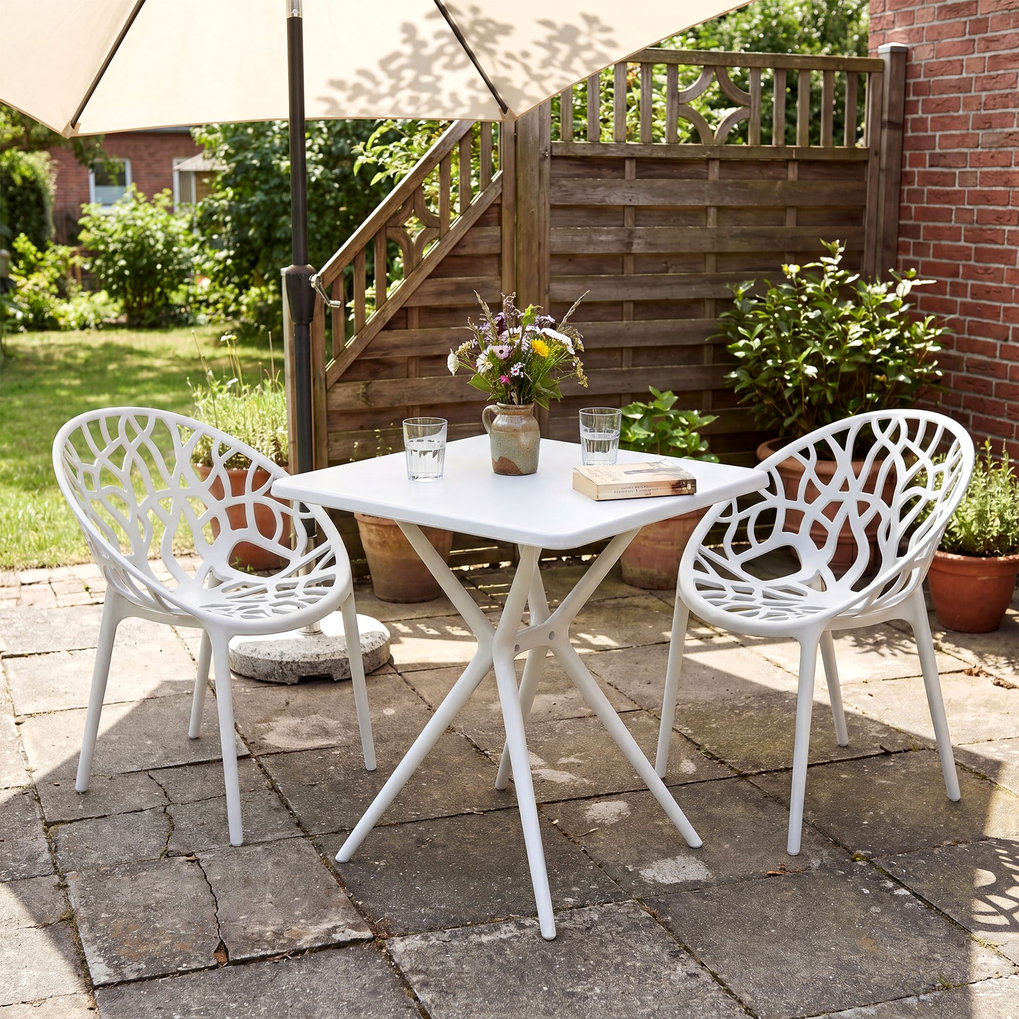 Set da giardino Lumera con 2 sedie