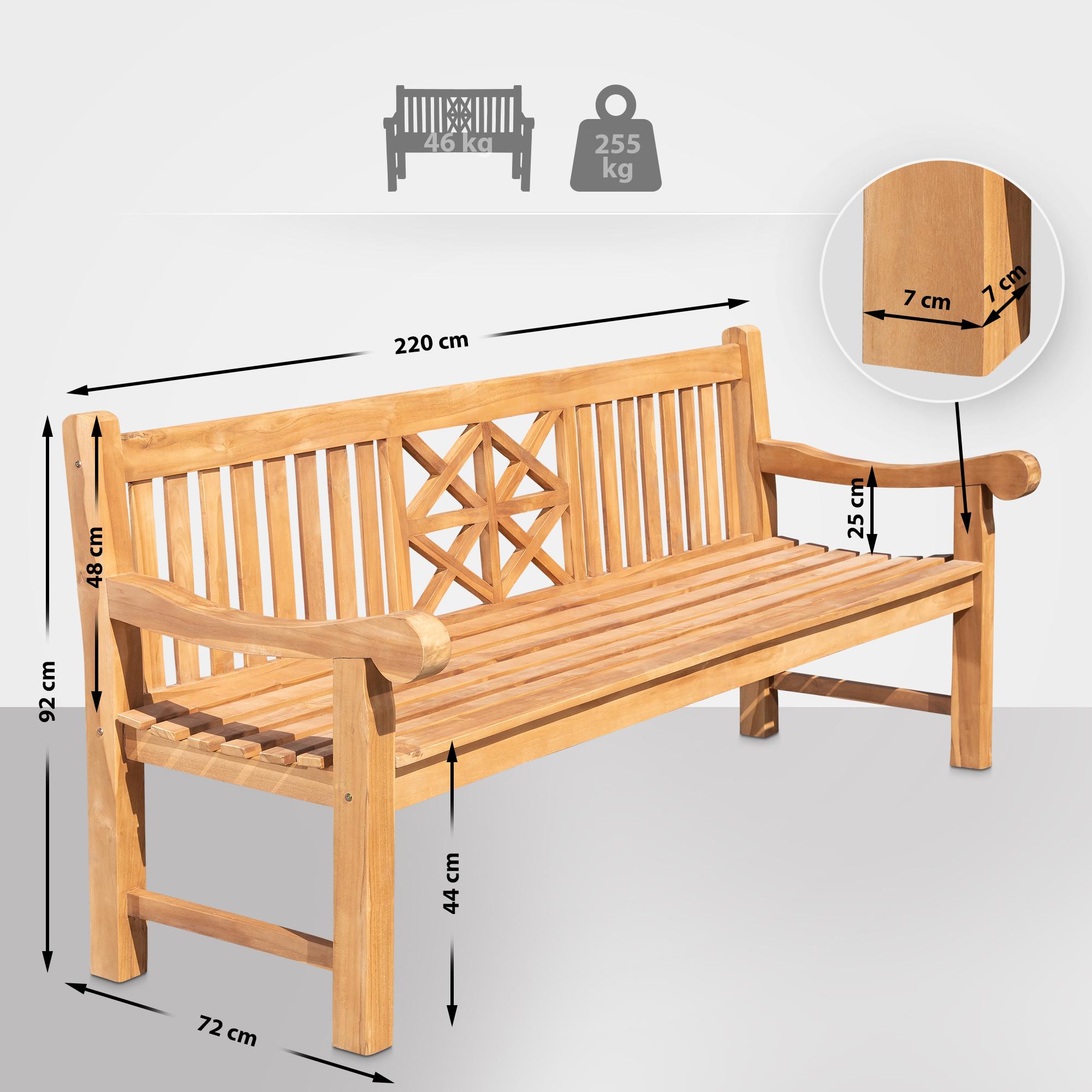 Panchina in teak Florida